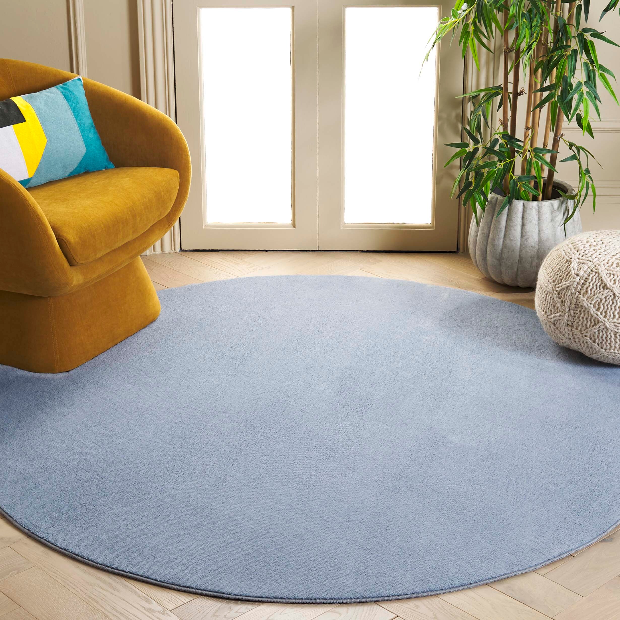 Loft 315L Light Blue 6ft x 6ft Solid / Tonal Rug