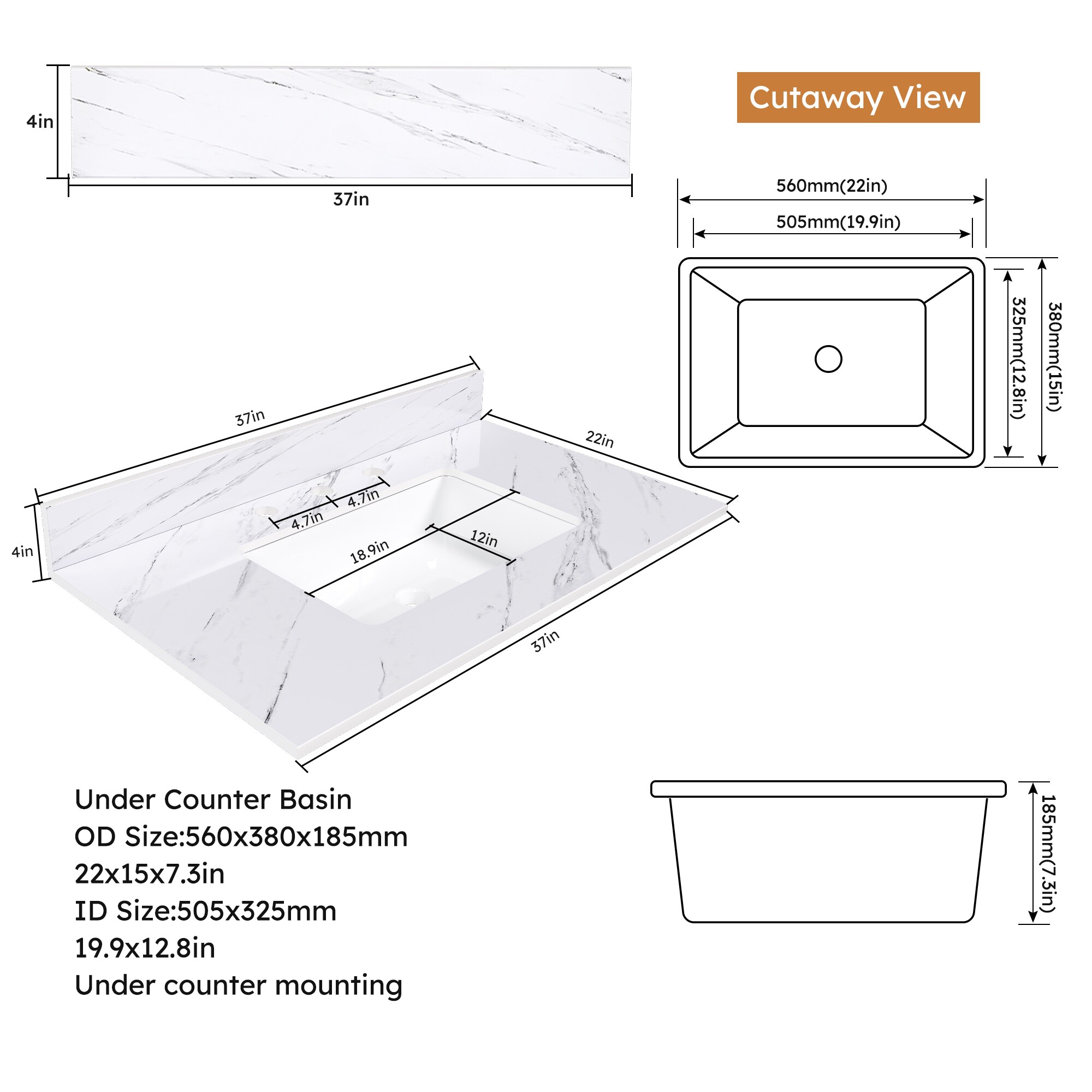 Tatayosi RY-0P194075 Bath-Vanity-Combo - View #7