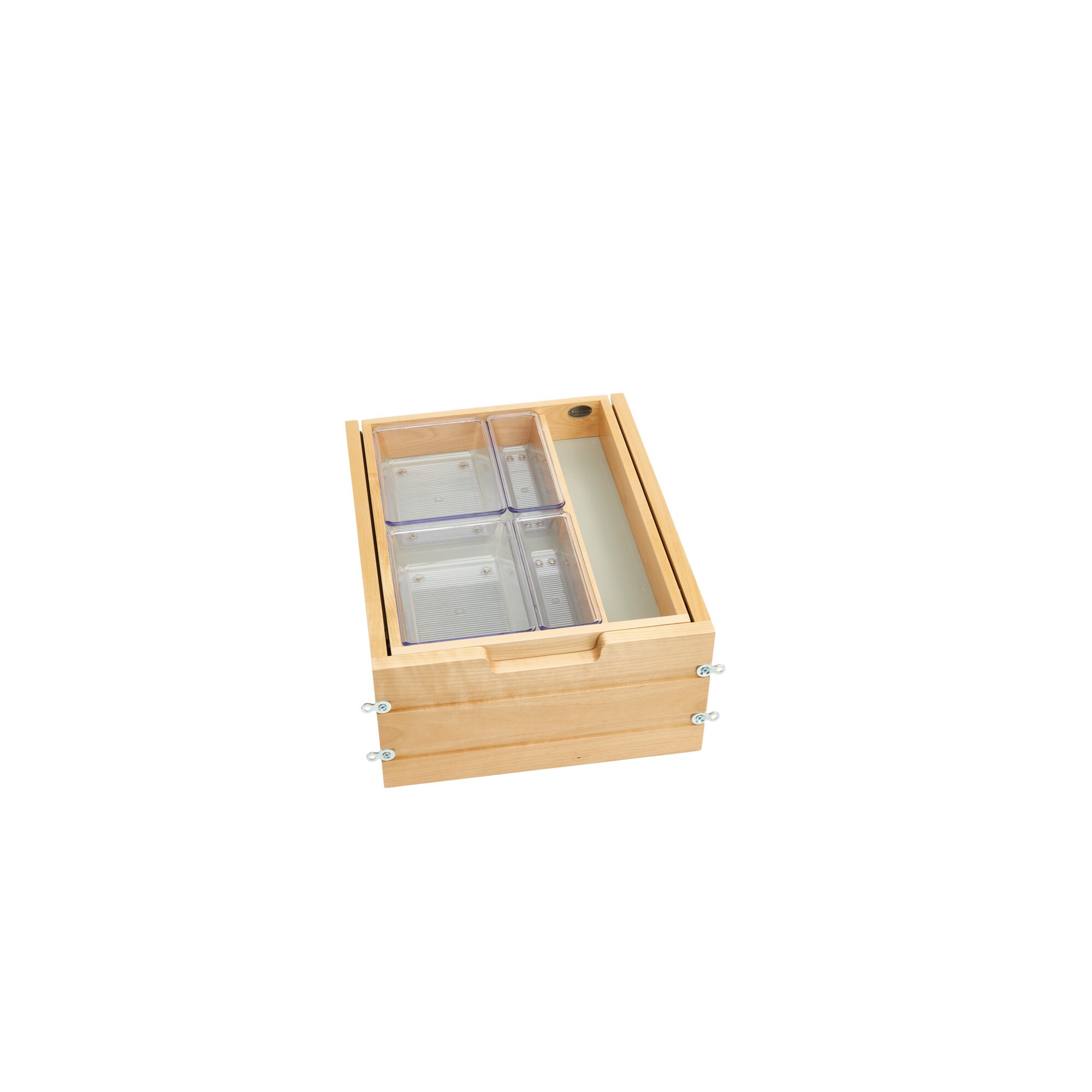 Natural Bamboo Spice Shelf - 3-Tier, Expandable - 12 1/2 x 9 3/4 x 4 1/4  - 1 count box