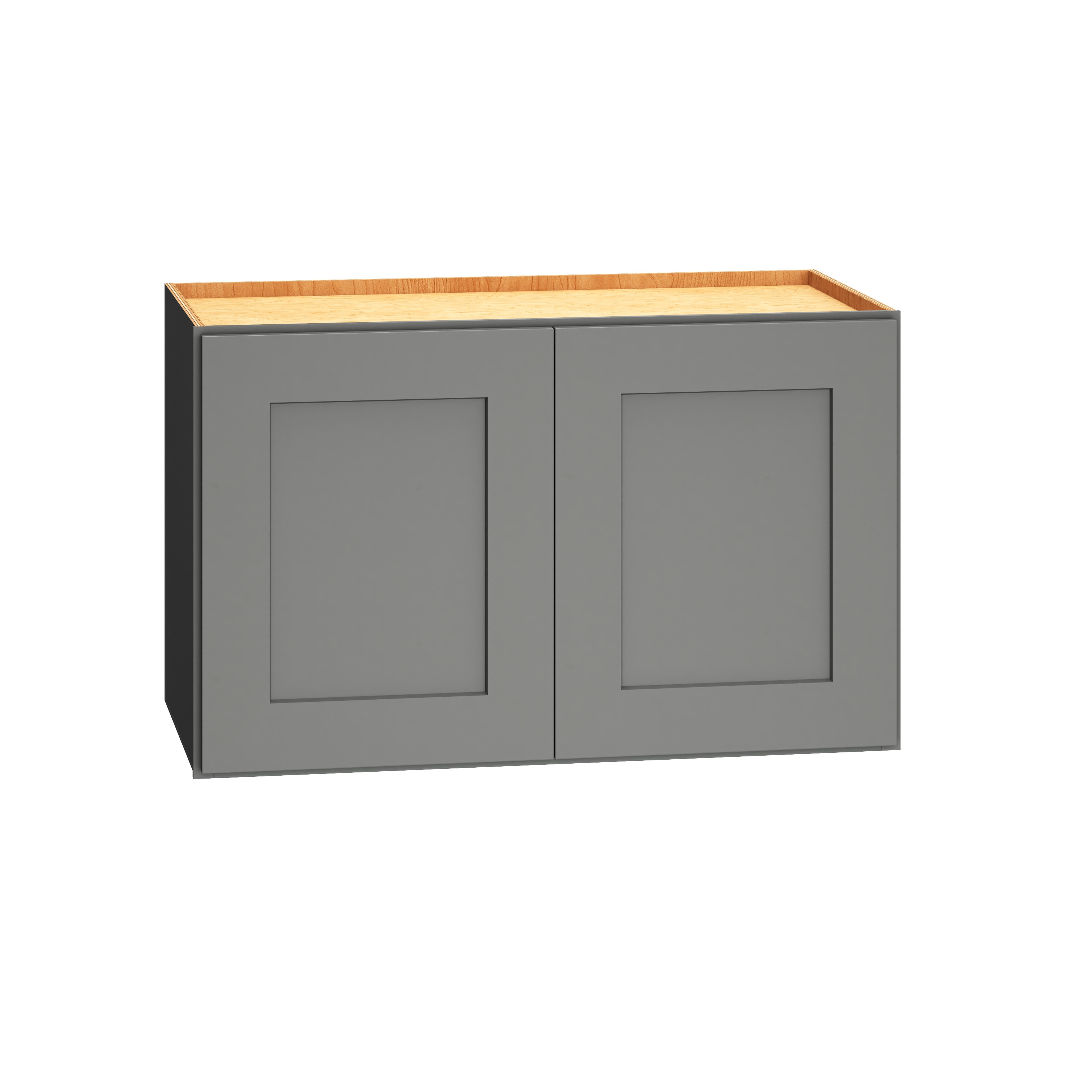 Diamond Express Jamestown 24-in W x 15-in H x 12-in D Moonstone Gray Painted Door Wall Fully Assembled Cabinet (Flat Panel Shaker Door Style) -  328 W2415