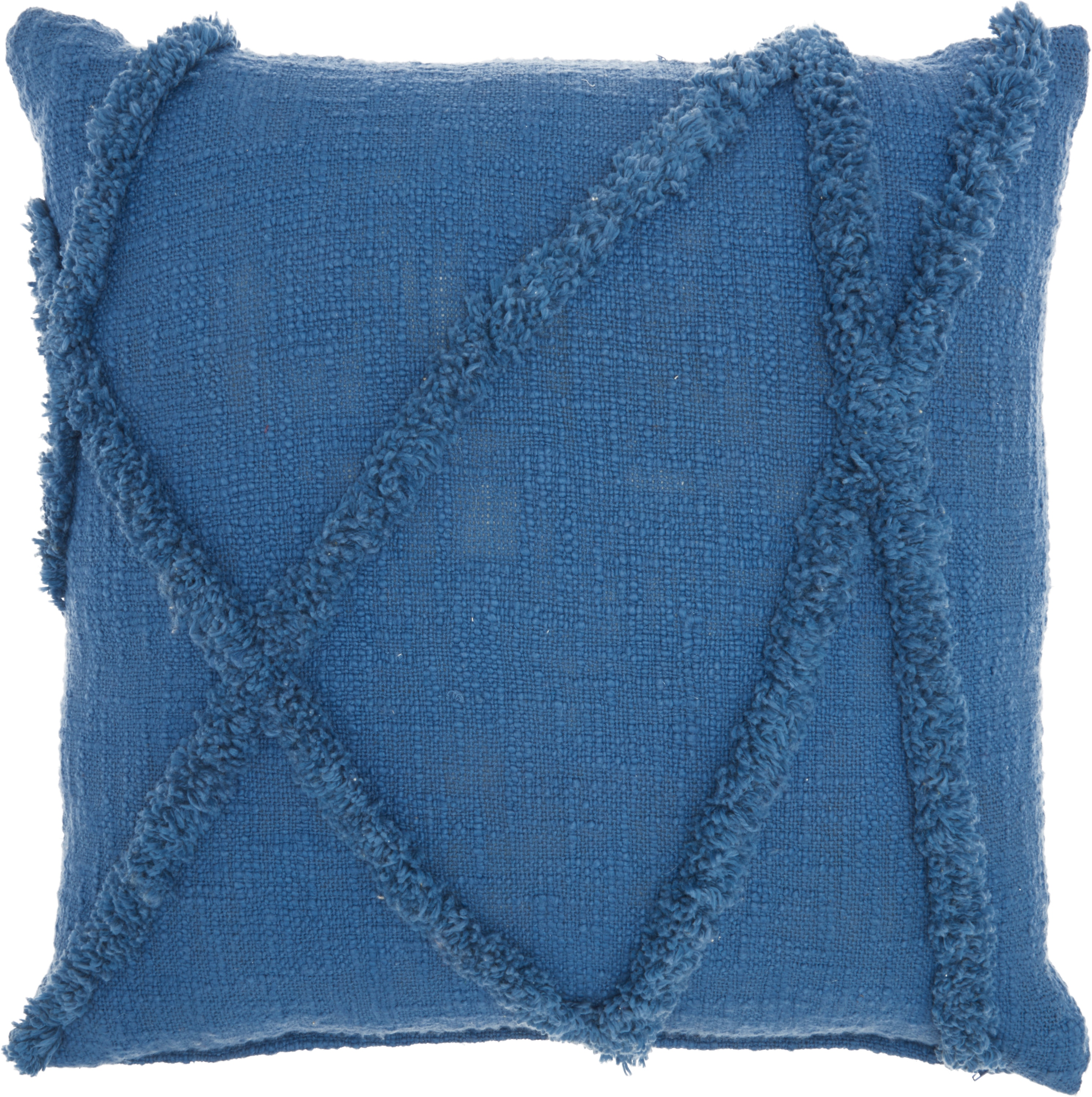 Mina Victory 798019071387 18-in x 18-in Blue Indoor Decorative Pillow