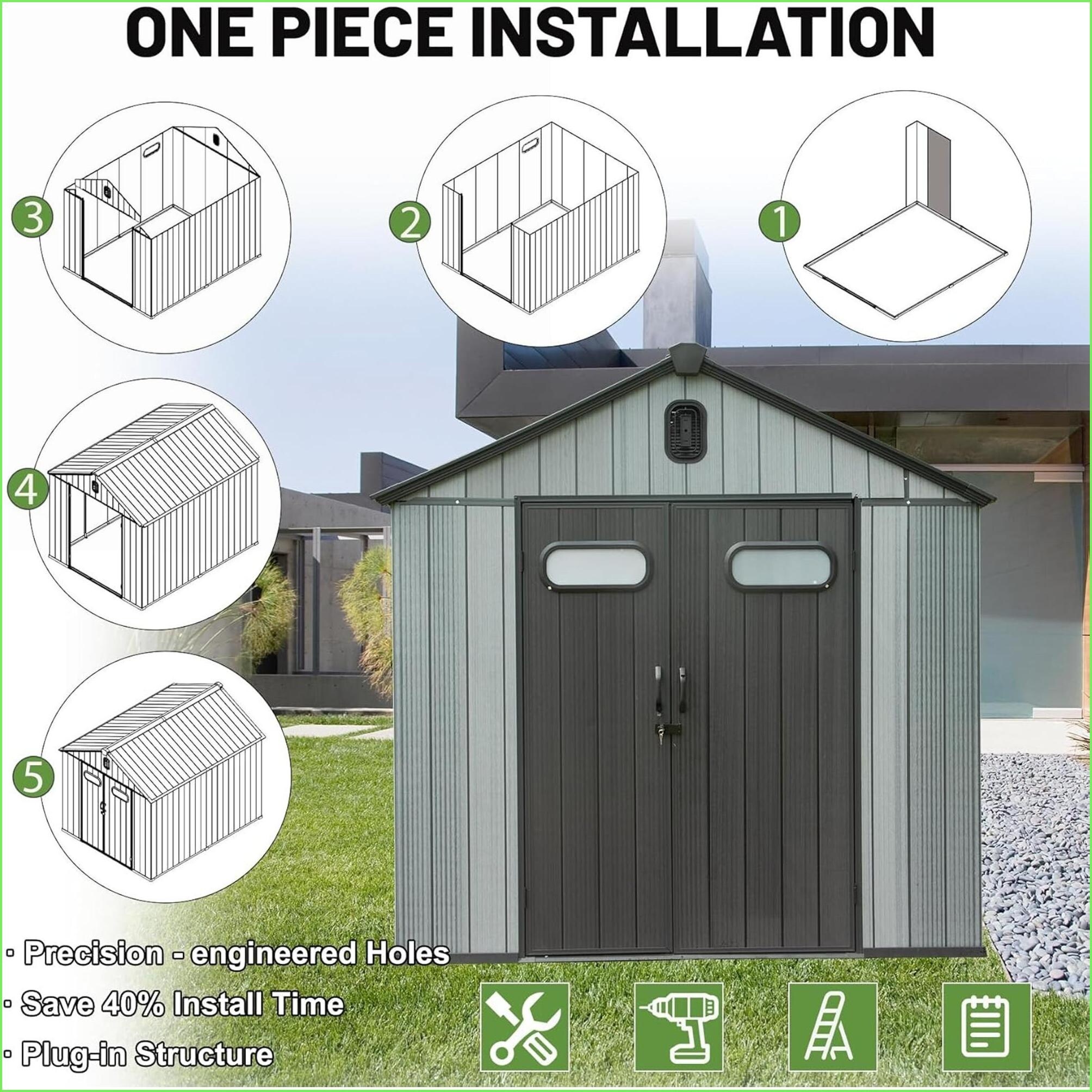 Watnature KNS6E43XVMHQ Metal-Storage-Buildings-Sheds - View #9