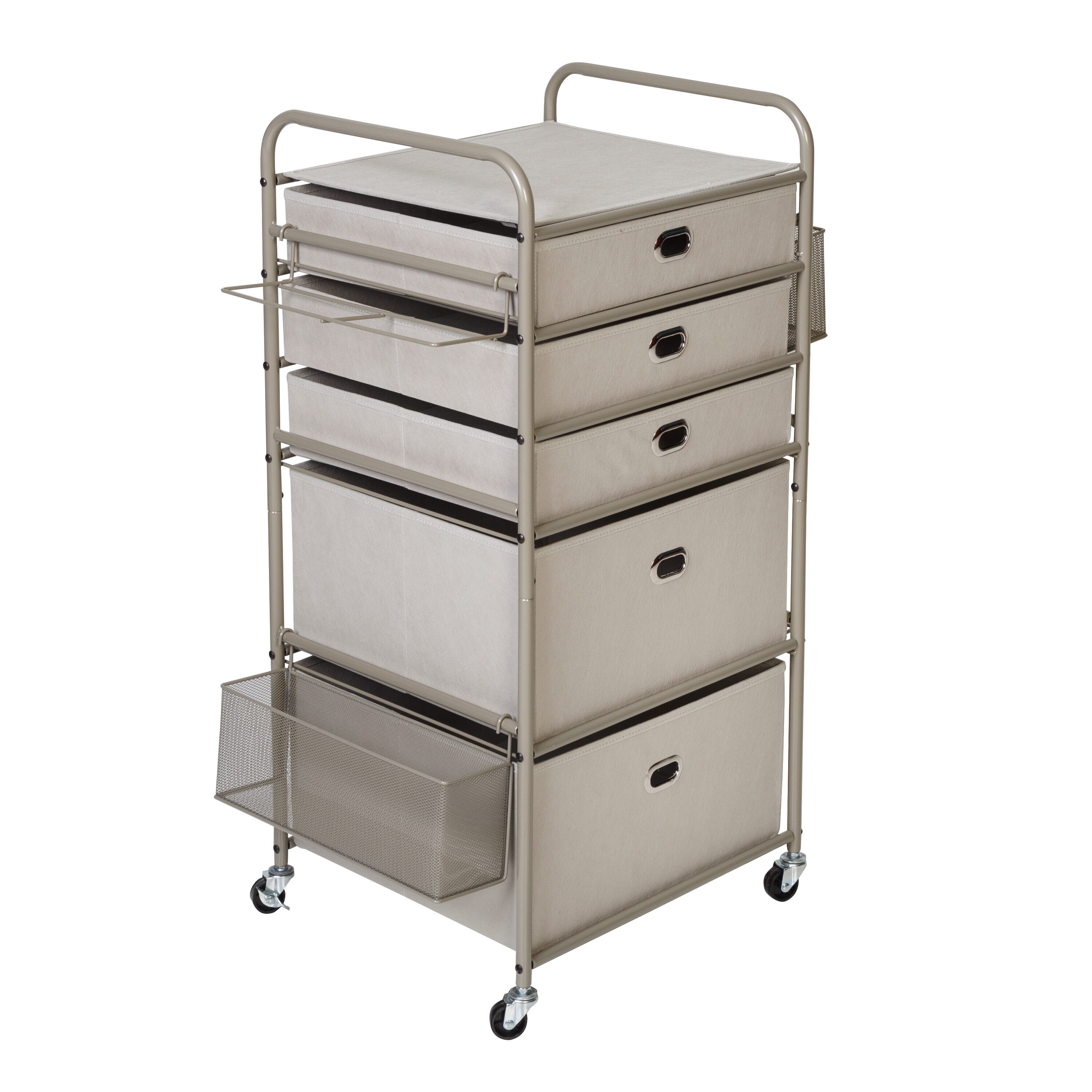 Honey-Can-Do - 12-Drawer Rolling Craft Storage Cart - Chrome