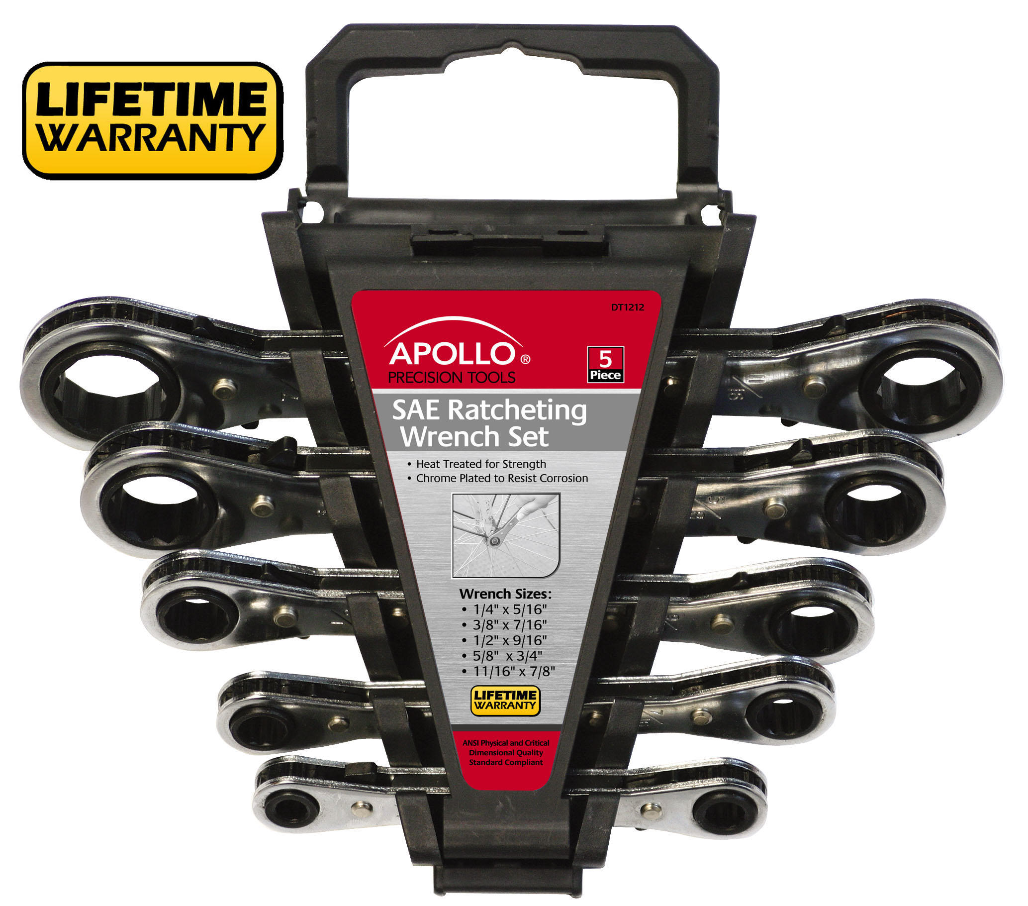 Apollo Tools DT1212 Ratcheting-Wrench-Sets - View #2