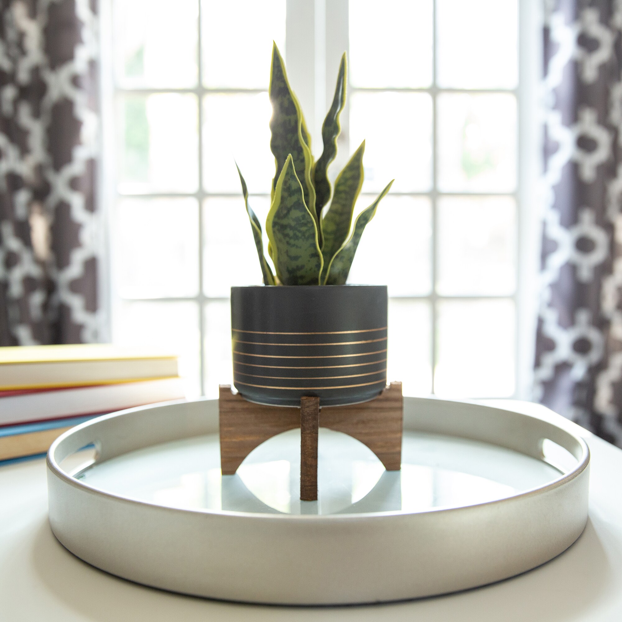 Flora Bunda CT658E-BK/GD Planter-Window-Box - View #2