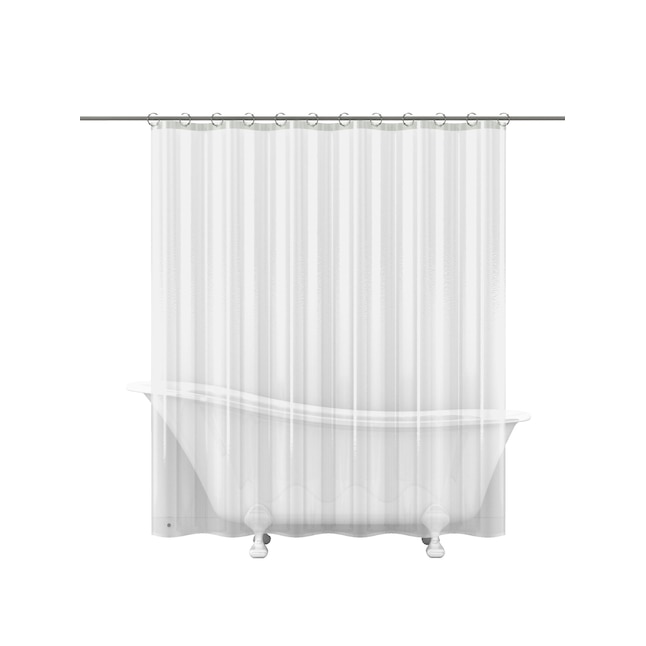 Eva Peva Clear Solid Shower Liner, Are Peva Shower Curtains Washable