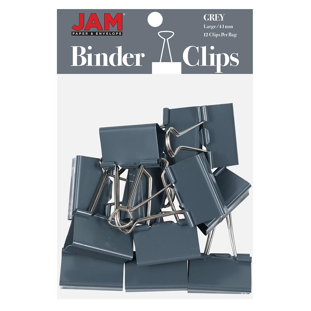Big Binder Clips Paper Bag Strong Clamps Large Jumbo Size 24 Pack Steel  Wire Box