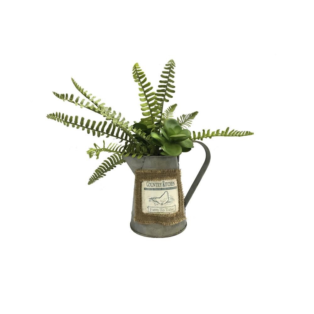 Vickerman FM181401 12-in Green Indoor Fern Artificial Plant
