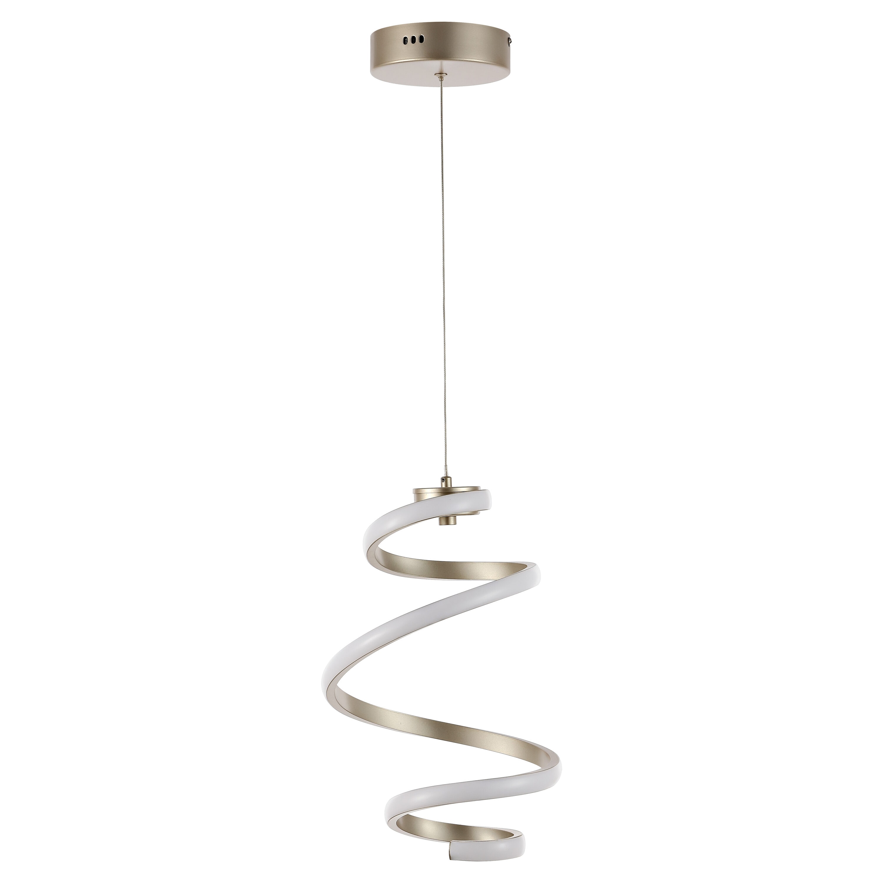 11" Silver Modern Minimalist Aluminum LED Pendant Light