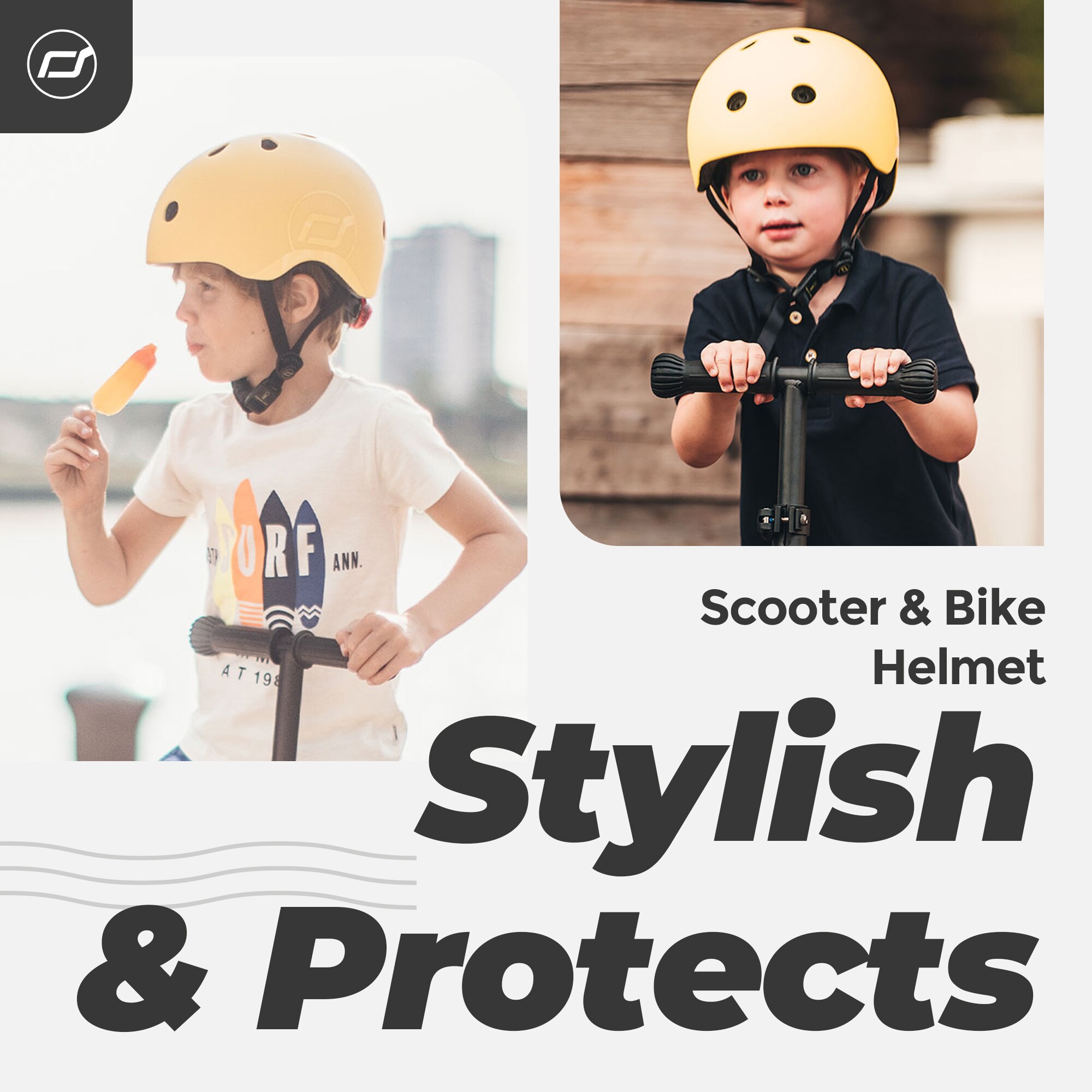 Scoot & Ride SRUS-HELM-S-LEMON Play-Toys - View #2
