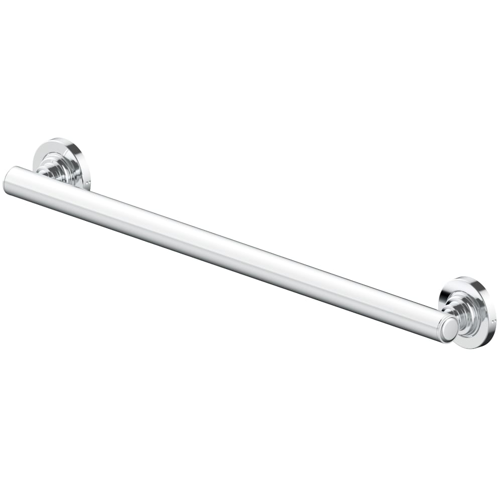 allen + roth 20314-2401 Townley 24-in Polished chrome Wall mount ADA Compliant Grab Bar ( 500-lb Weight Capacity )