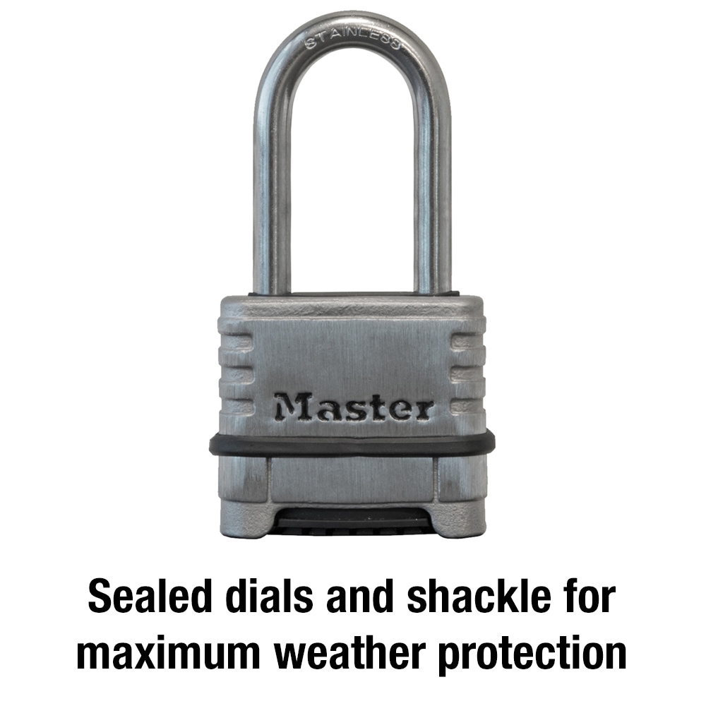 MASTER PROSERIES STAINLESS STEEL COMBINATION PADLOCK 1174D – The Lock Shop
