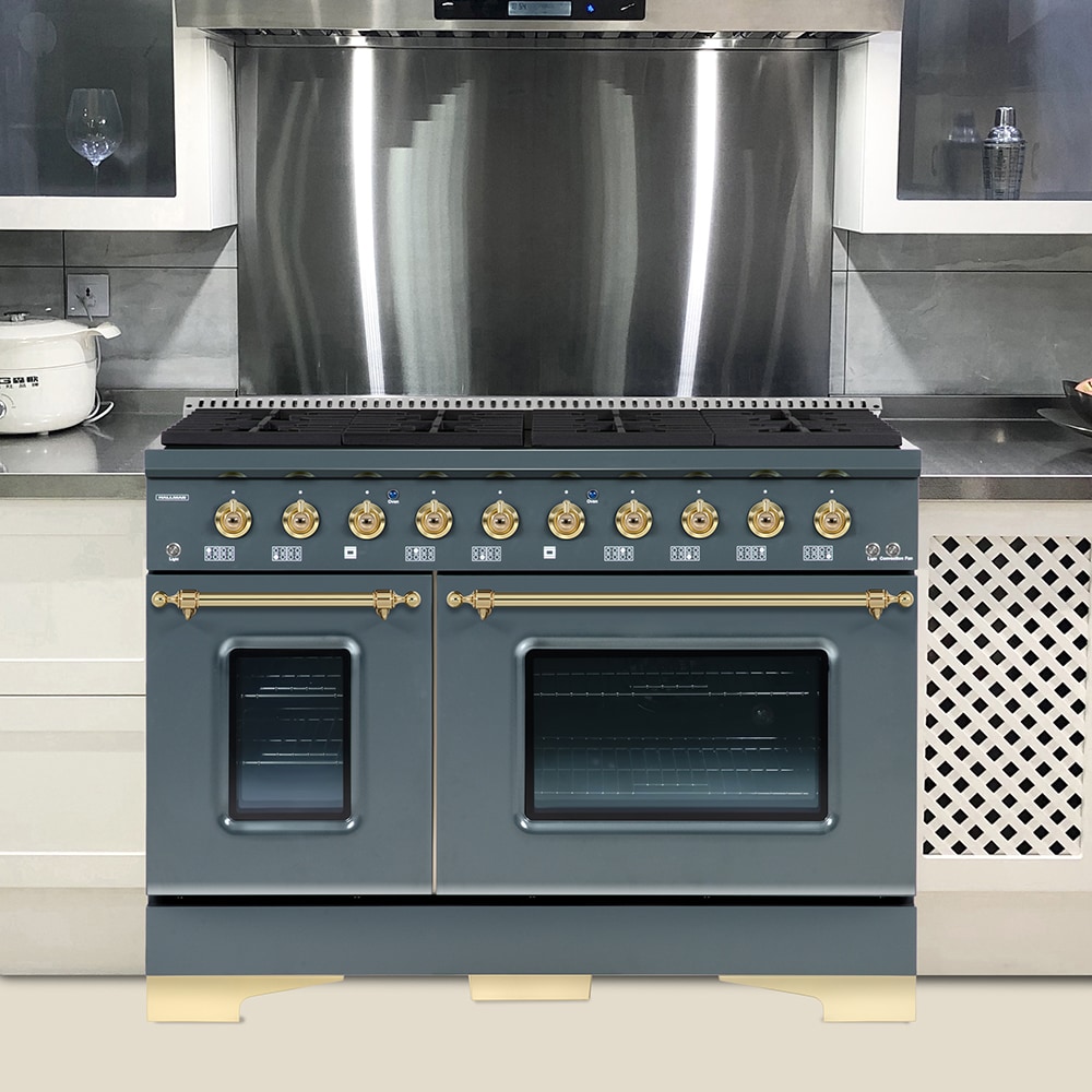 Hallman HCLRG48BSGR Double-Oven-Gas-Ranges - View #6