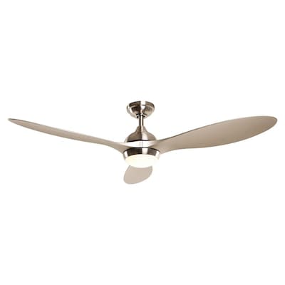 Brushed Nickel Led Indoor Ceiling Fan, 2 Blade Ceiling Fan Vs 4