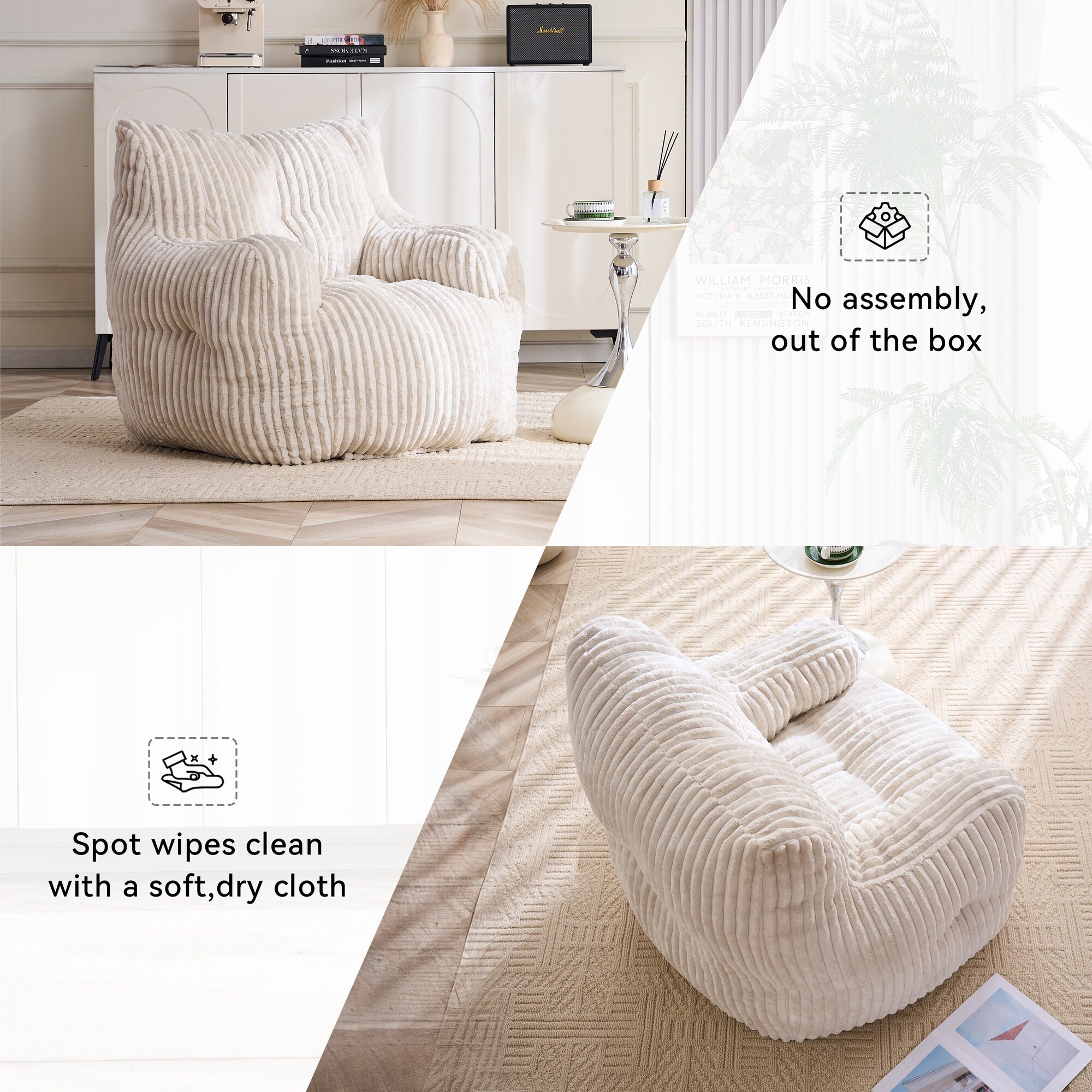 Vorene J-S62PI7FMTXN4 Bean-Bag-Chairs - View #6