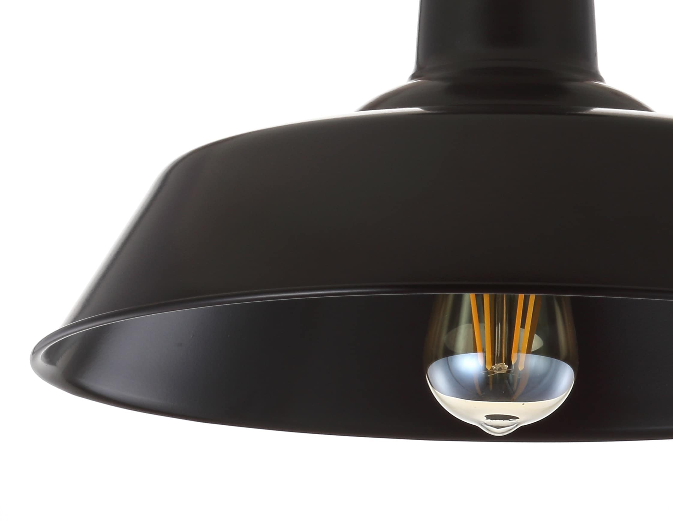 Cassidy 14" Black and Bronze Metal LED Semi-Flush Mount Light