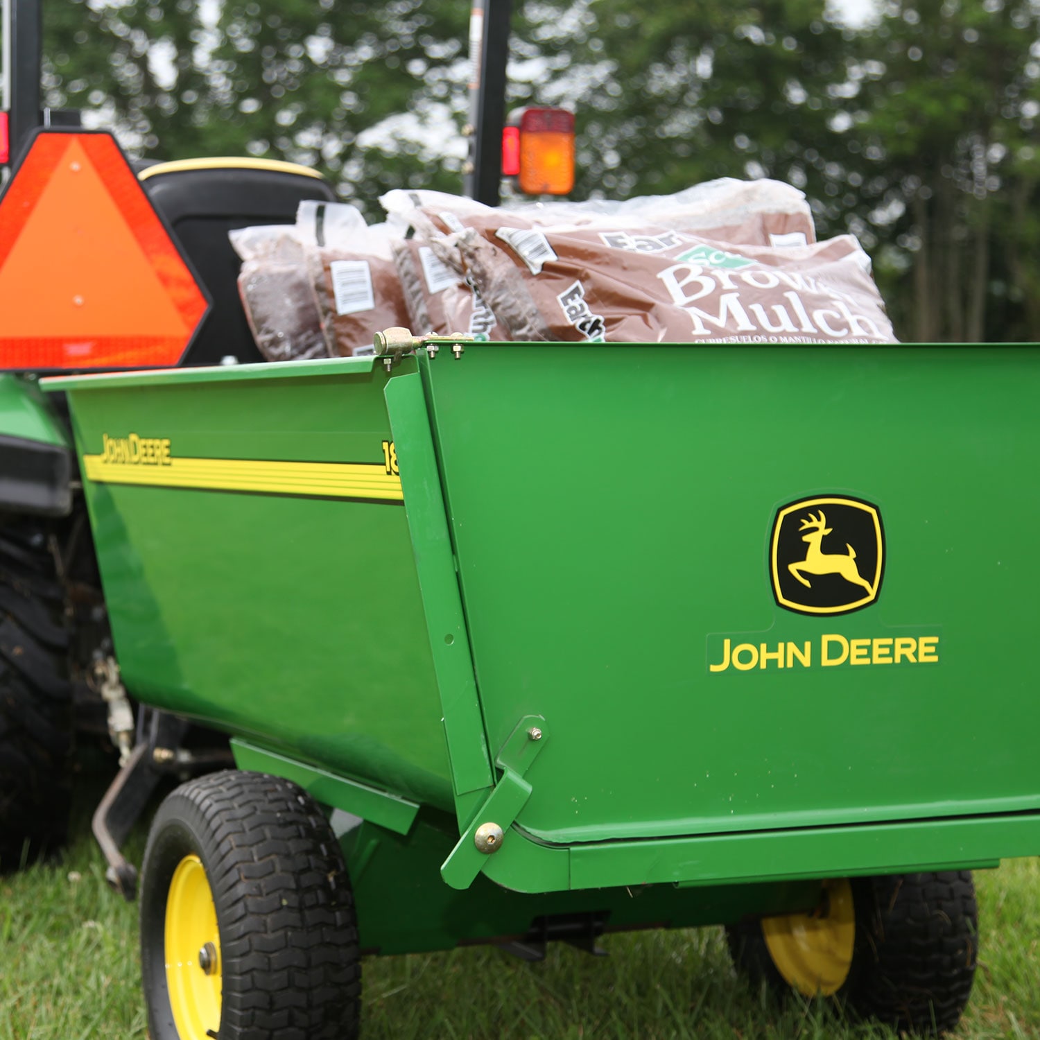 John Deere 18-cu ft Steel Yard Cart in the Yard Carts department at ...