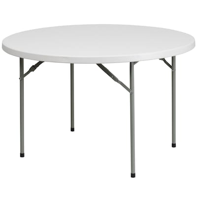 White Folding Banquet Table, 48 Inch Round Folding Table Lowe S