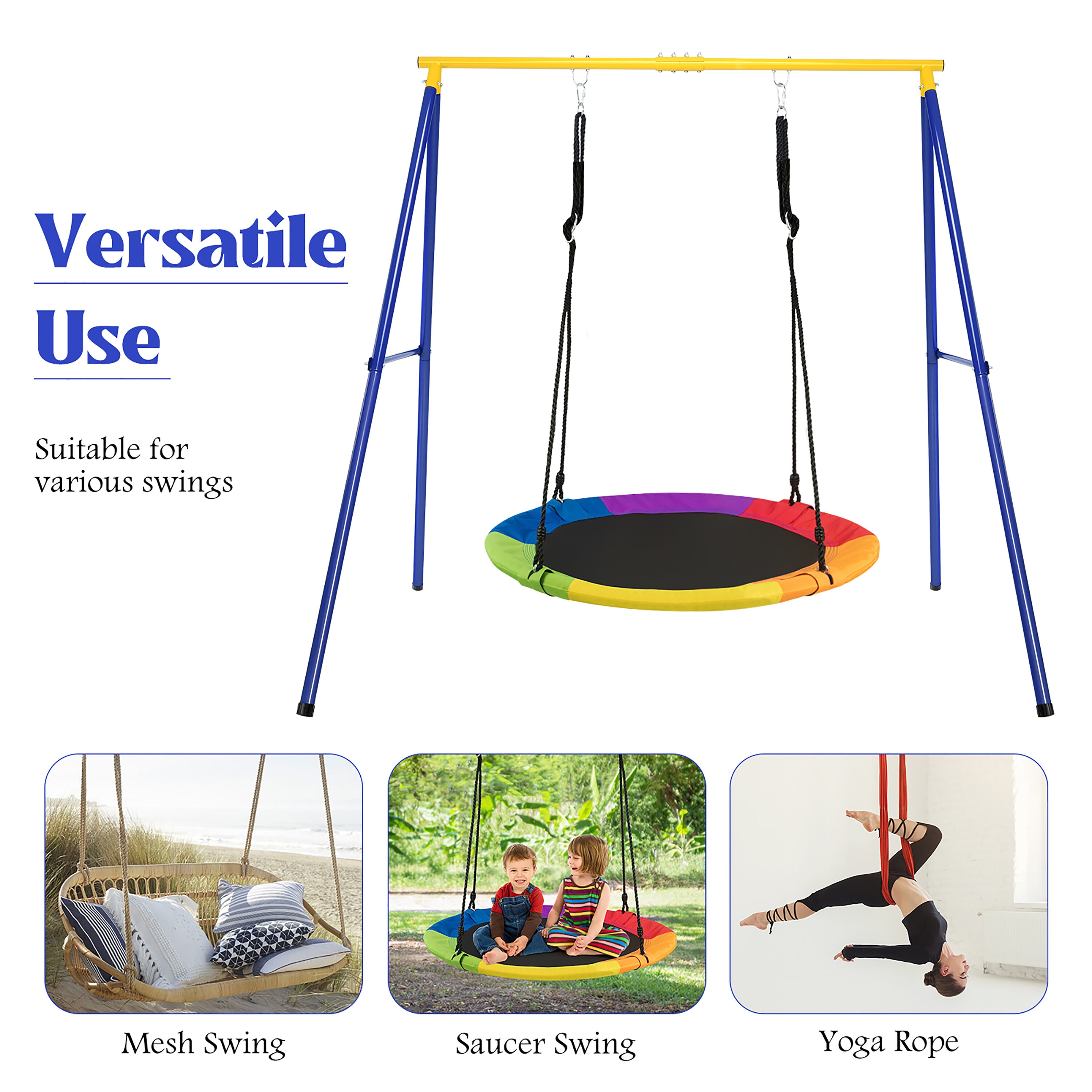 Costway NP10128 Playset-Swings - View #4