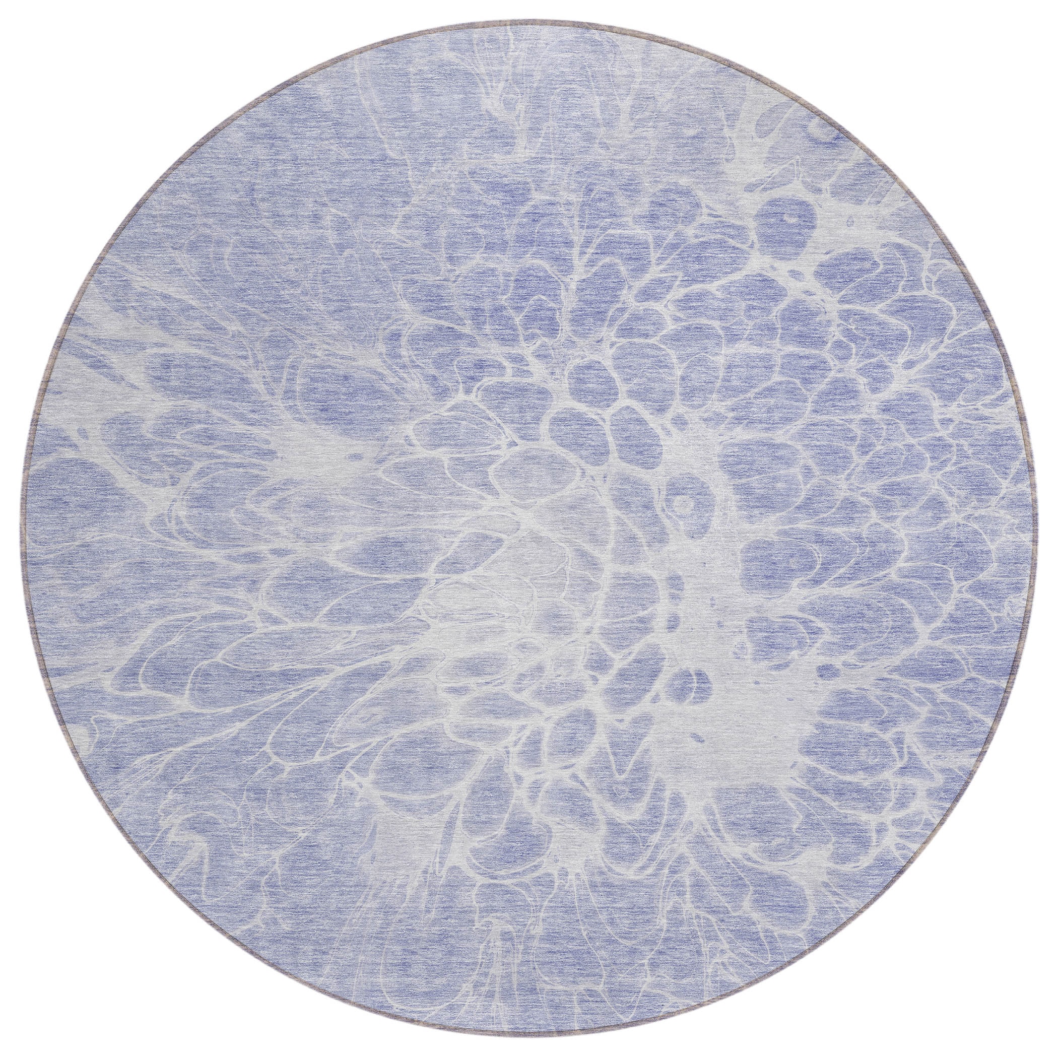 Addison Rugs ACN653LV8RO Chantille ACN653LV 8 x 8 (ft) Polyester Lavender Round Indoor/Outdoor Geometric Machine washable Area rug