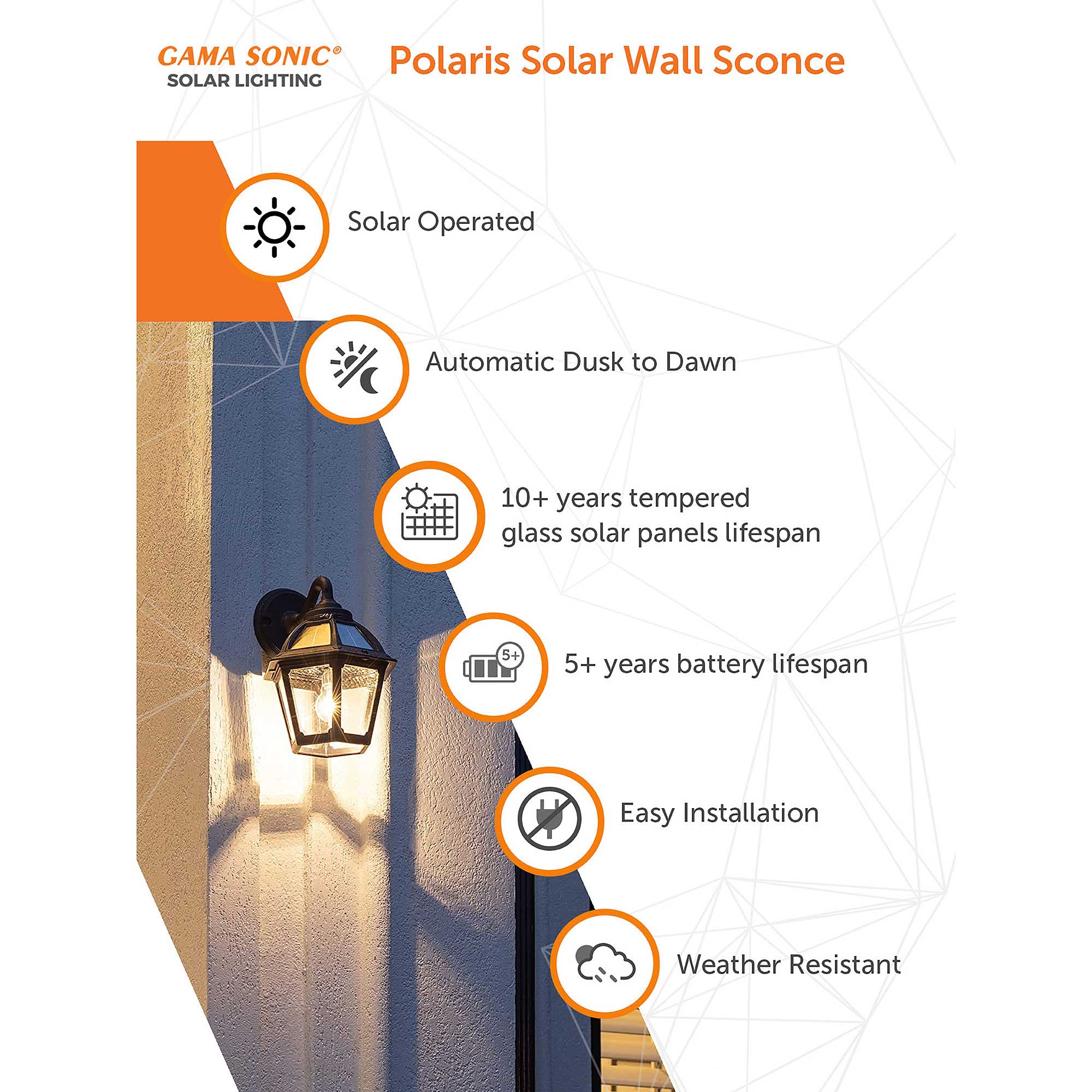 Gama Sonic 177010 Outdoor-Wall-Lighting - View #4