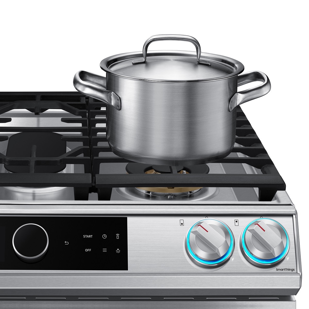 Samsung NX58T7511SS 30 Freestanding Gas Range - w/Air Fry Tray, Stainless  Steel