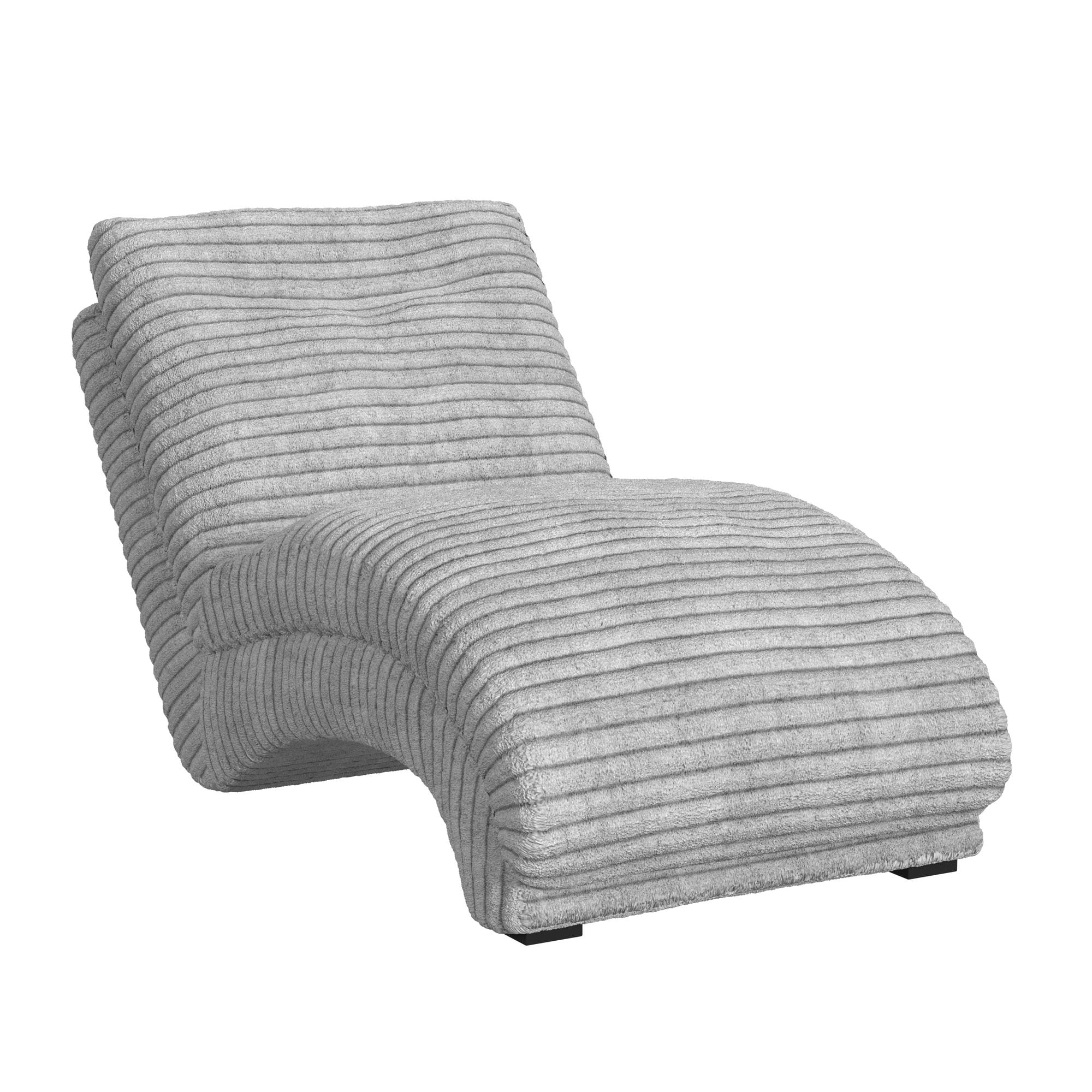Picket House Furnishings Victoria Modern Silver Polyester/Polyester blend Chaise Lounge #U-11230-8841-110