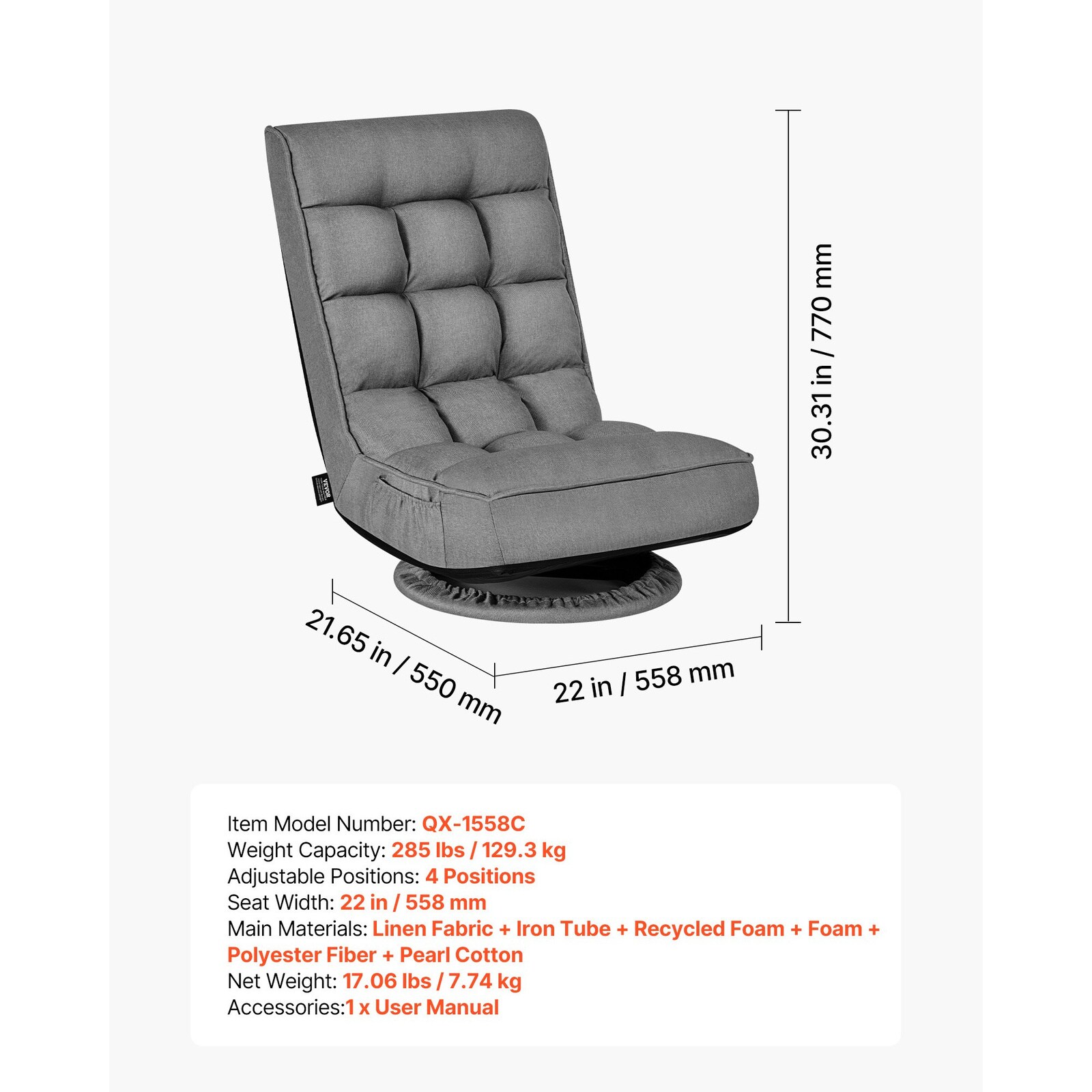 Mecale YAS-18TGMQ chairs - View #3