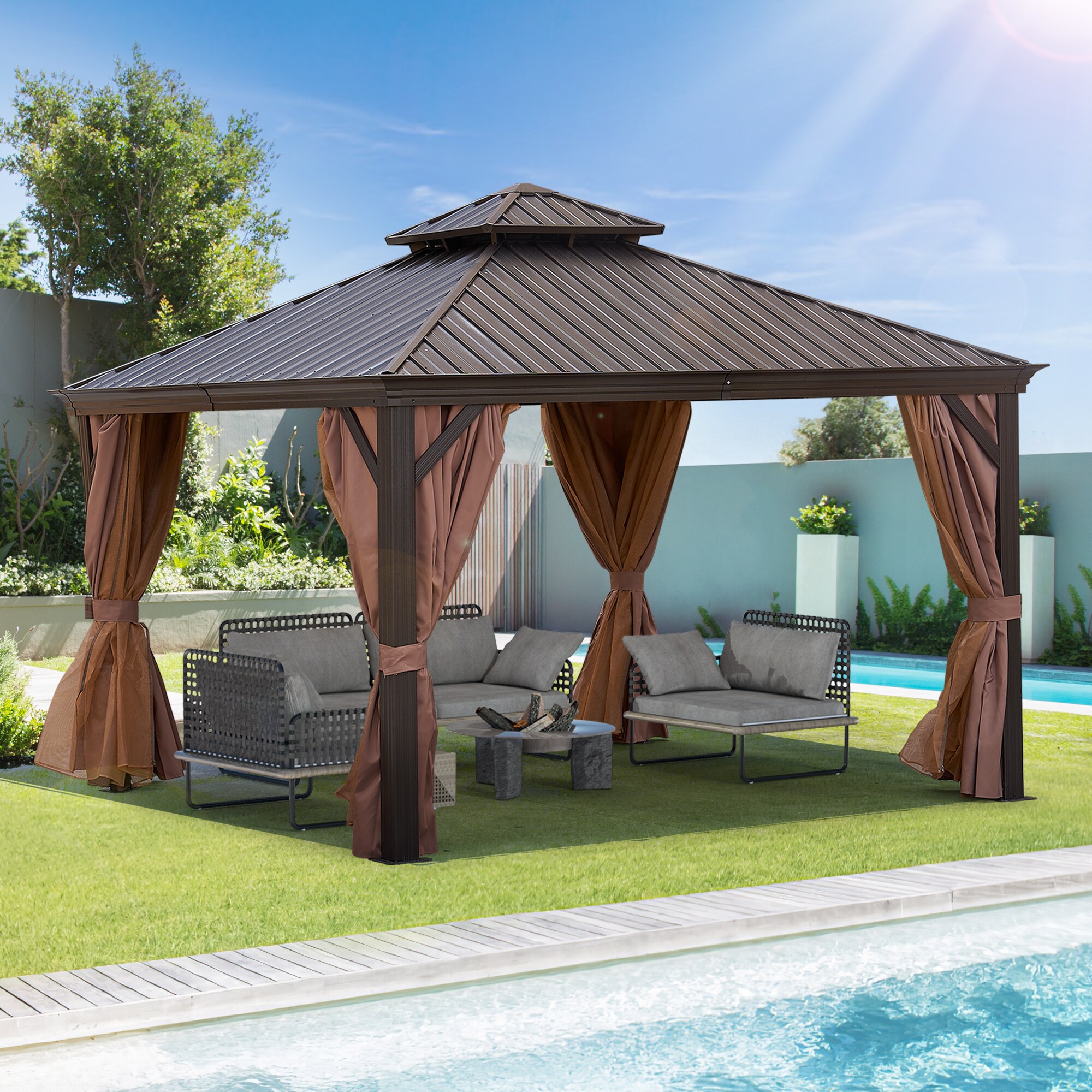 Forclover DASE-1650S07 Wood-Resin-Gazebos - View #2