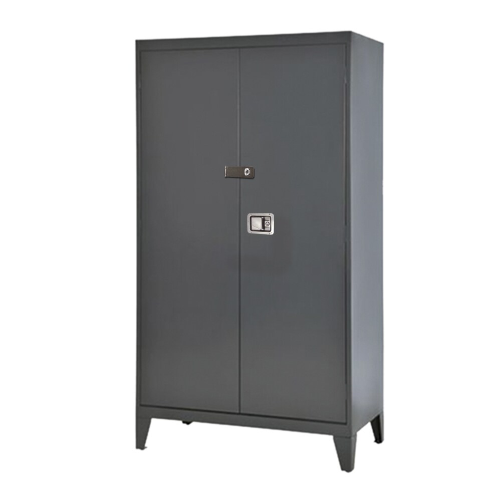 edsal XA4D362472-02LHH Steel Freestanding Garage Cabinet in Gray (36-in W x 79-in H x 24-in D)