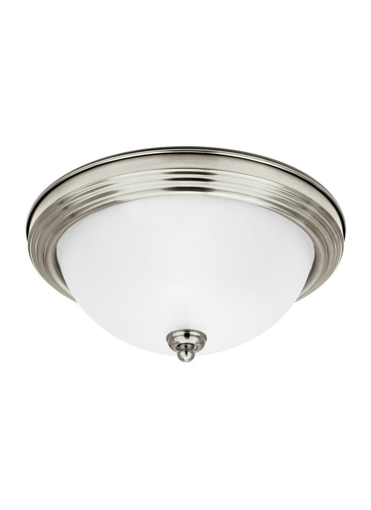 Generation Lighting Geary 1-Light Brushed Nickel Flush Mount Light ...