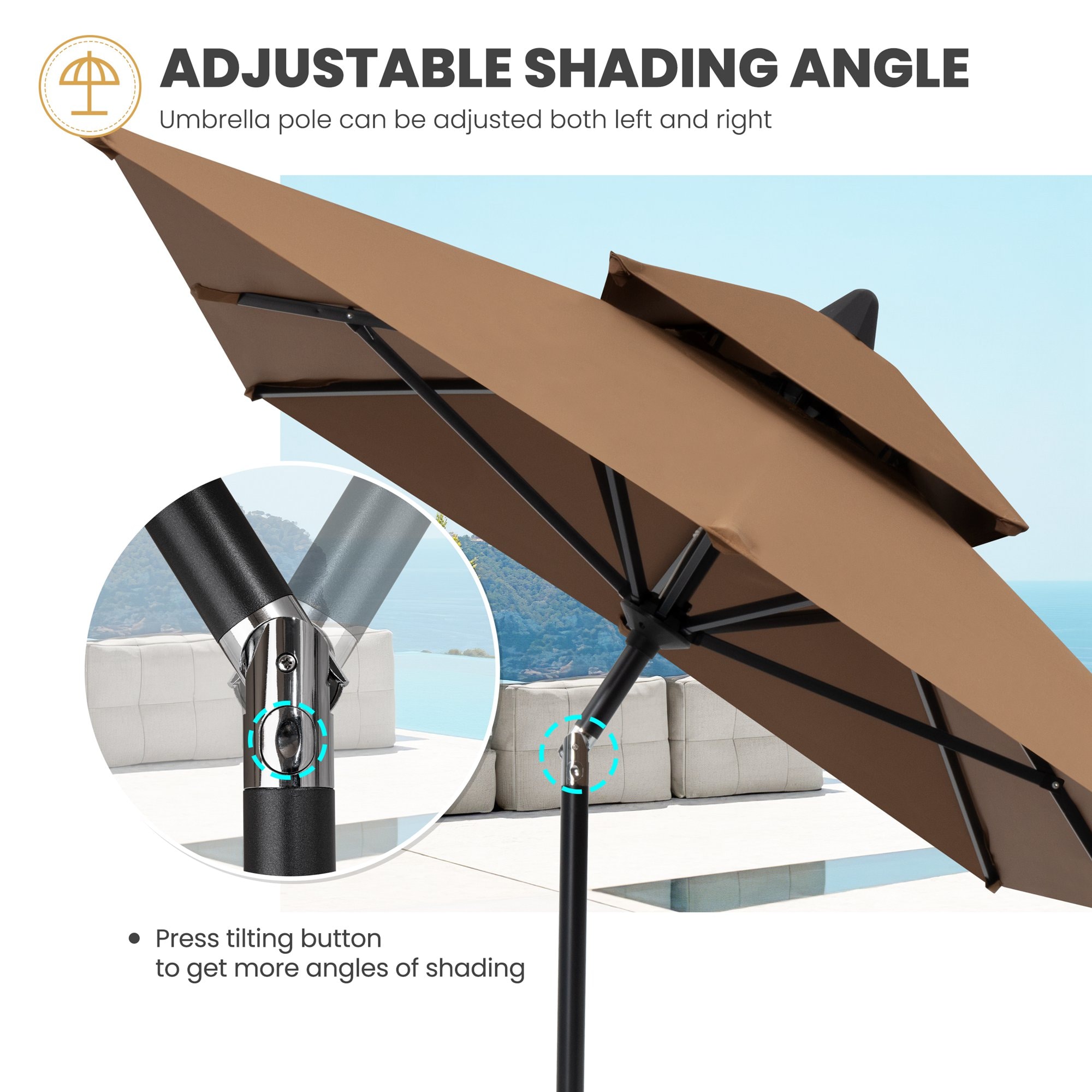 Crestlive Products CL-PU011BRN Umbrellas-2 - View #4