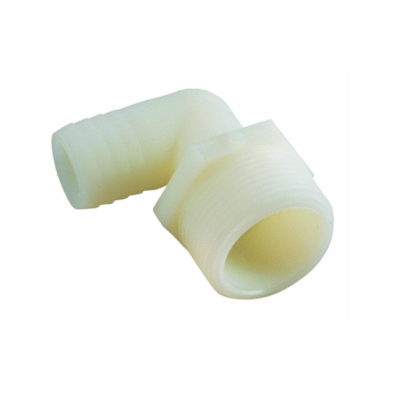 Anderson Metals Anderson Metal 53720-1208 Nylon Elbow 3/4 in MPT x 1/2 in Barb White Pack of 5