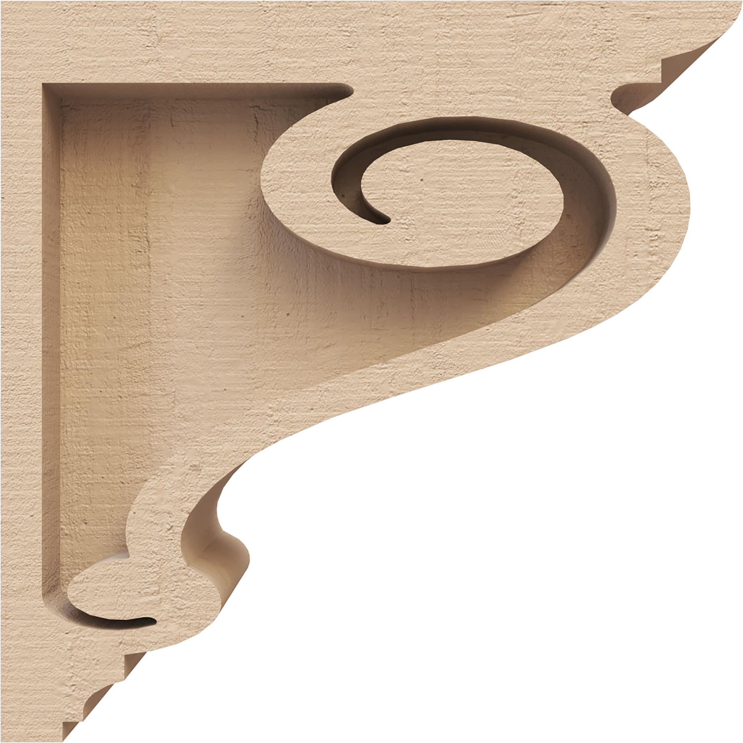 Ekena Millwork CORU02X04X04SCRRCPR corbels - View #3