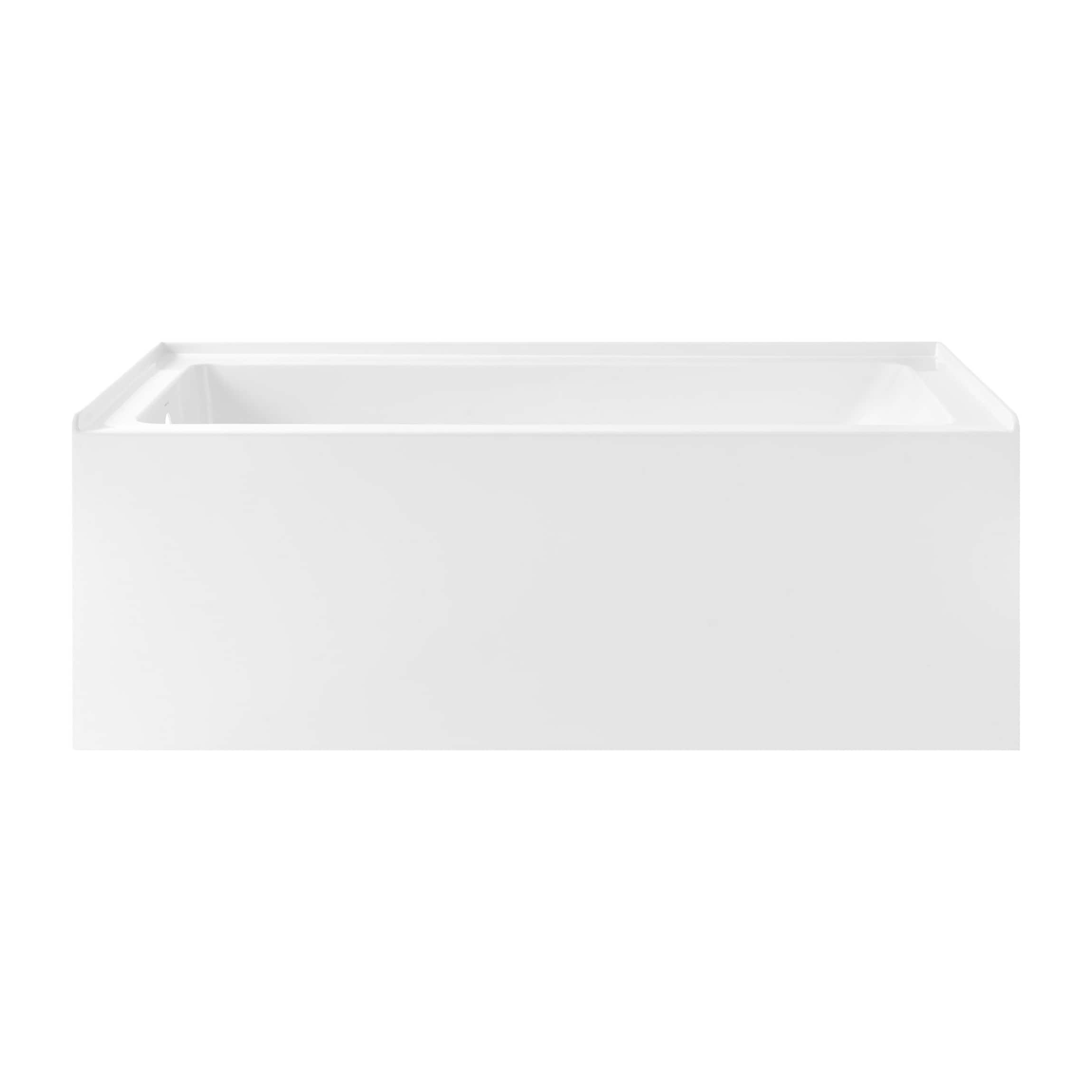 Swiss Madison Lausanne 60-in x 32-in Glossy White Acrylic Alcove ...