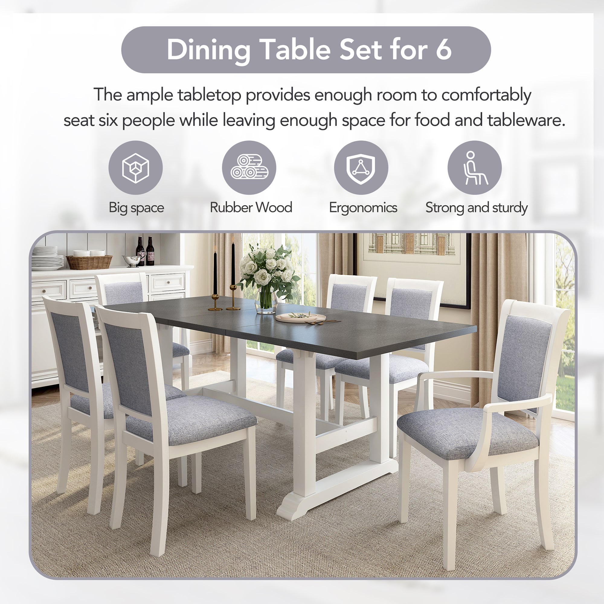 SINOFURN SYA010564BN Dining-Sets - View #15