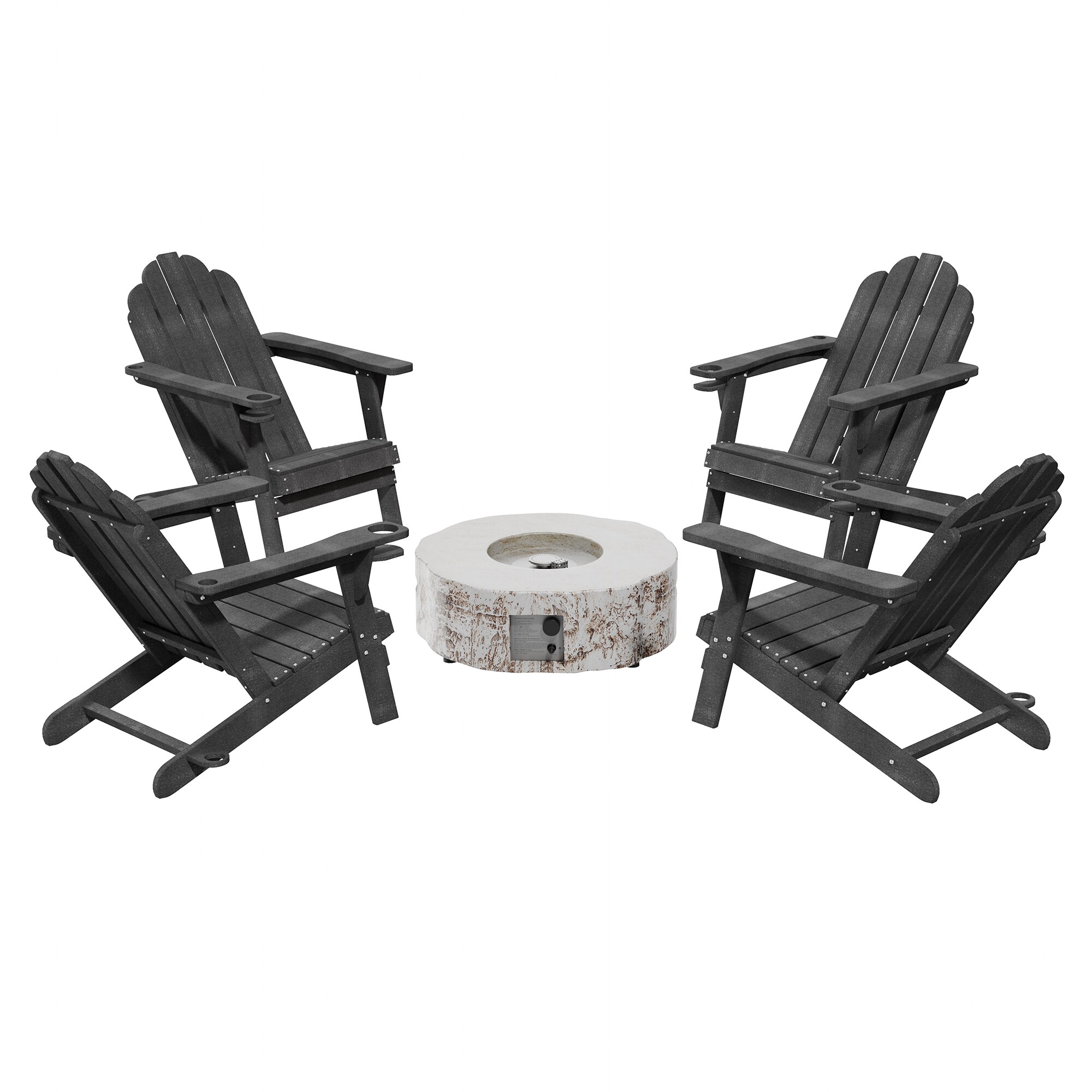 Clihome CL-06BGY5 5 -Piece Patio Conversation Set