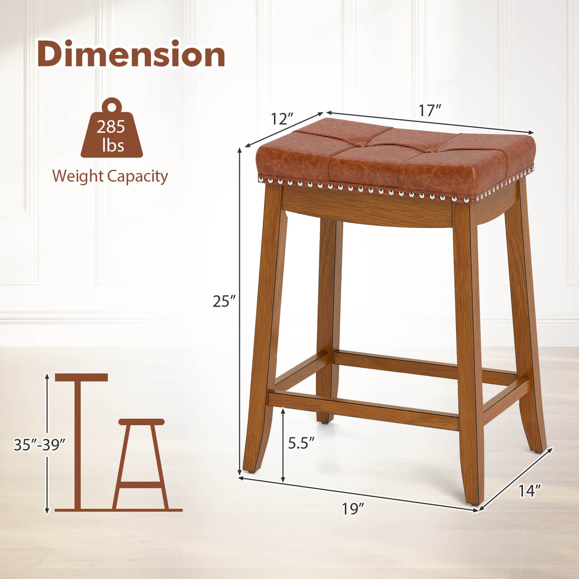 Costway HCST04363 stools - View #2