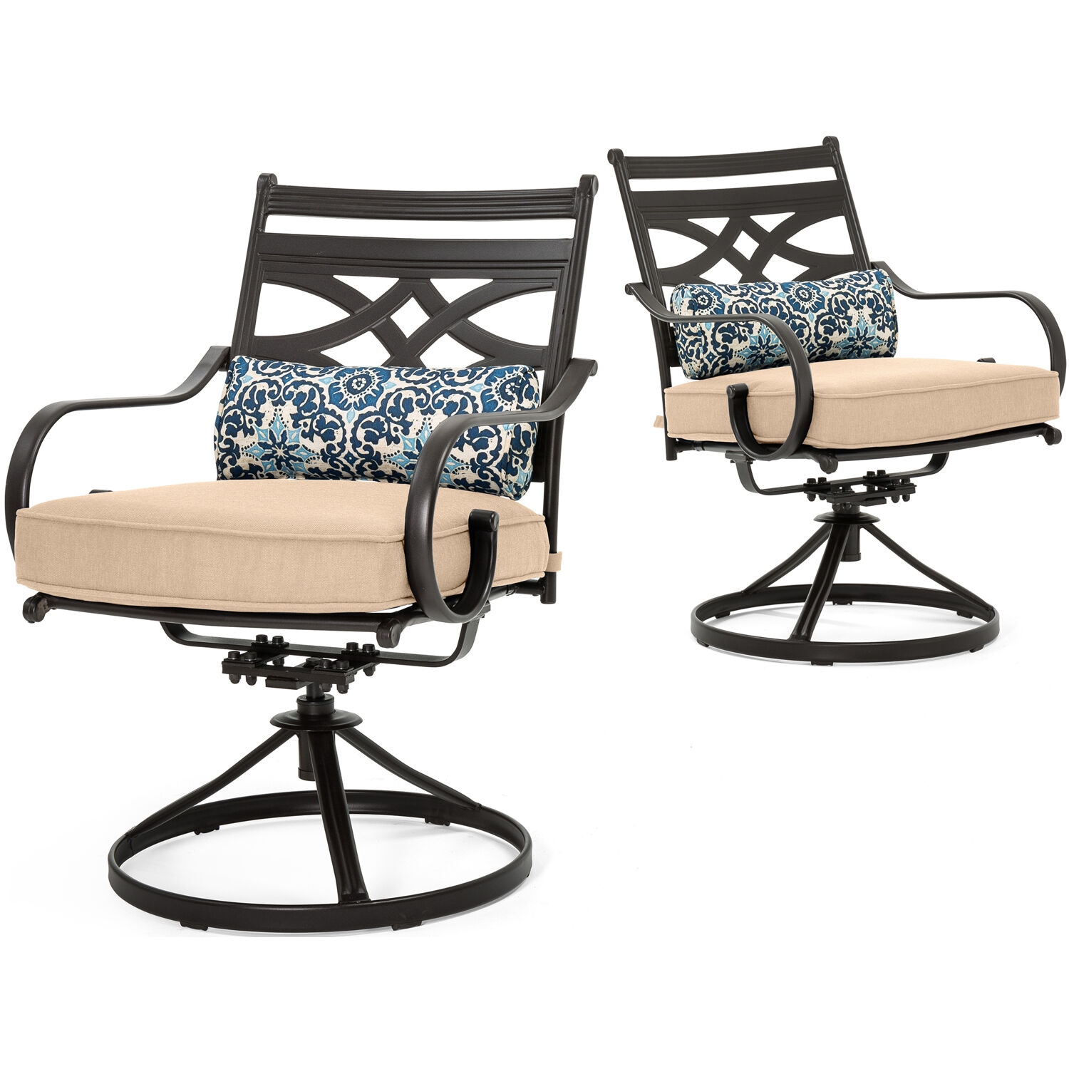 Hanover MCLRDN7PCSQSW6-TAN Patio-Dining-Sets - View #12