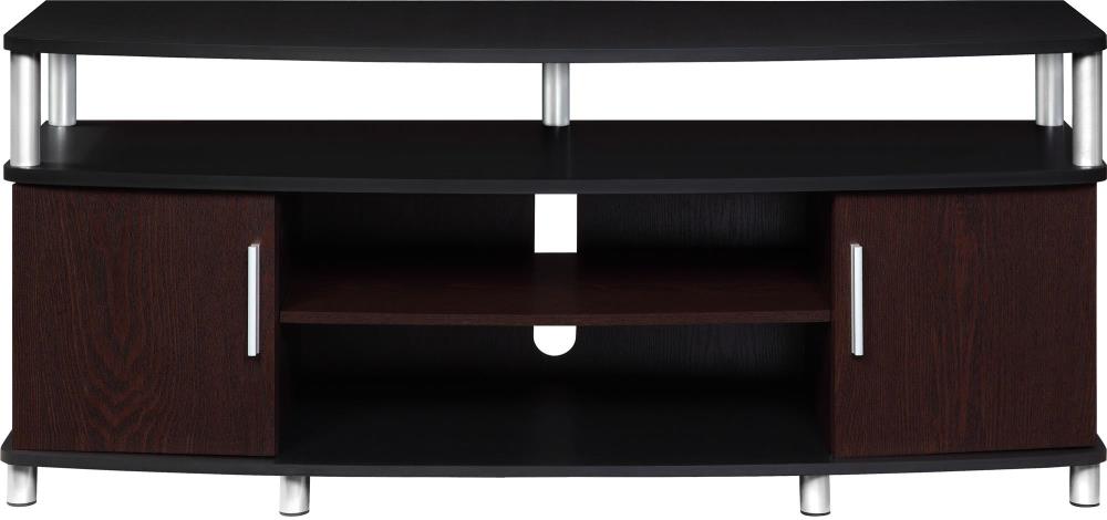 Ameriwood Home Carson TV Stand for TVs up to 50 Inches Wide Cherry/Black 