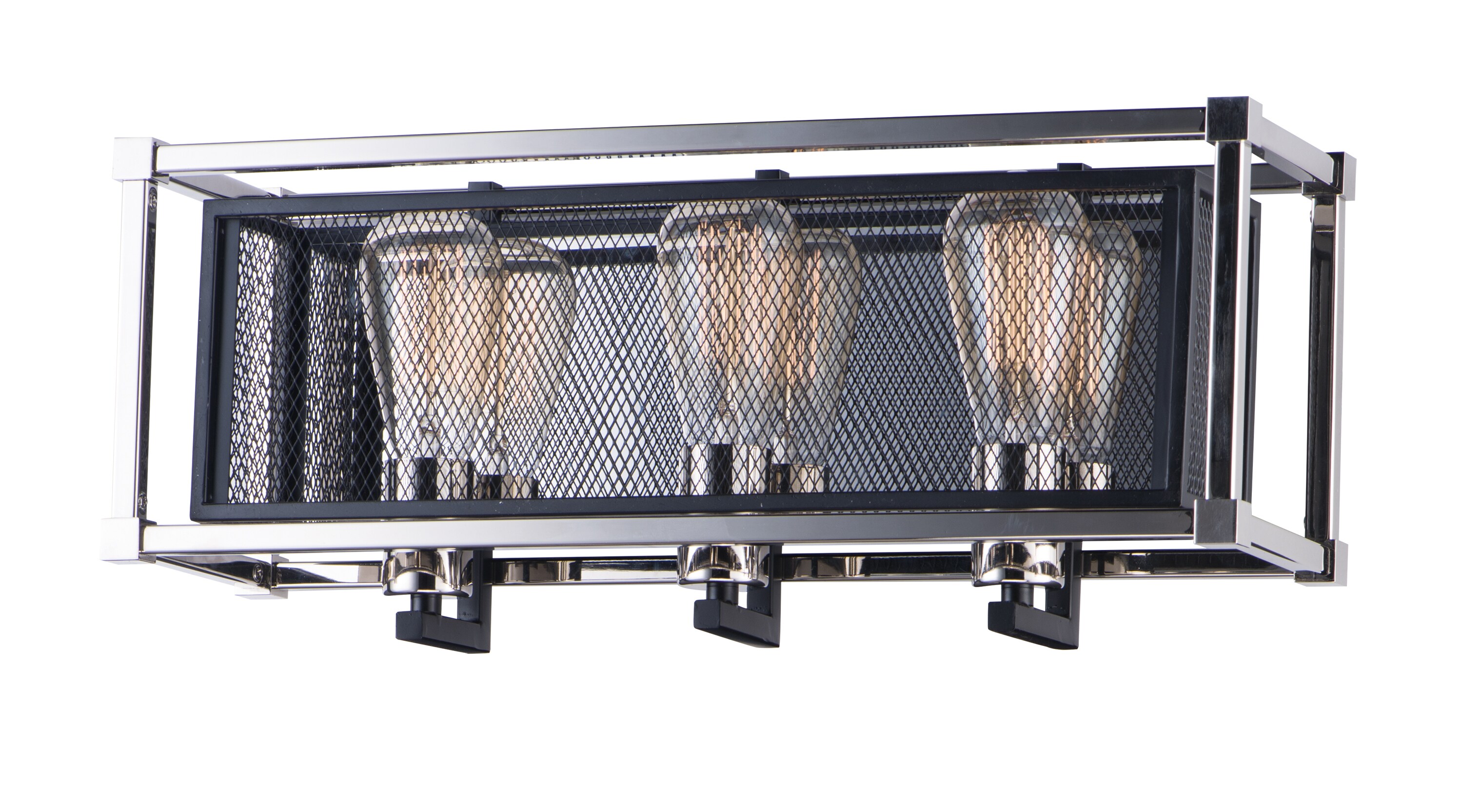 Maxim Lighting 12153BKPN Refine 20.5-Inches 3 -Light Multiple finishes Multiple colors Transitional Vanity light