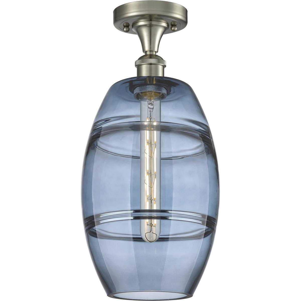 Innovations Lighting 2672696 516-1C-SN-G557-8BL Ballston Vaz Semi-Flush Mount