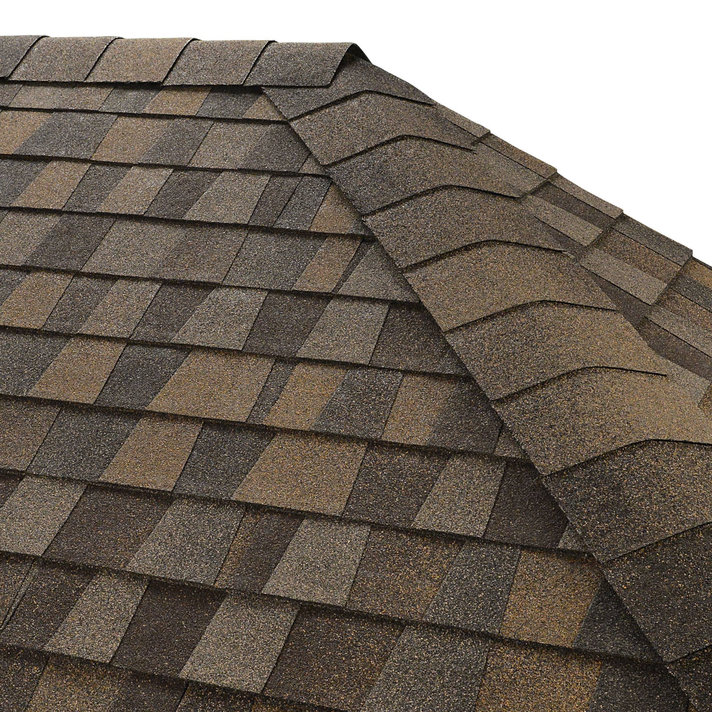 GAF 0850747 Seal-A-Ridge Saddlewood Ranch Hip and Ridge Roof Shingles (25-lin ft per Bundle)