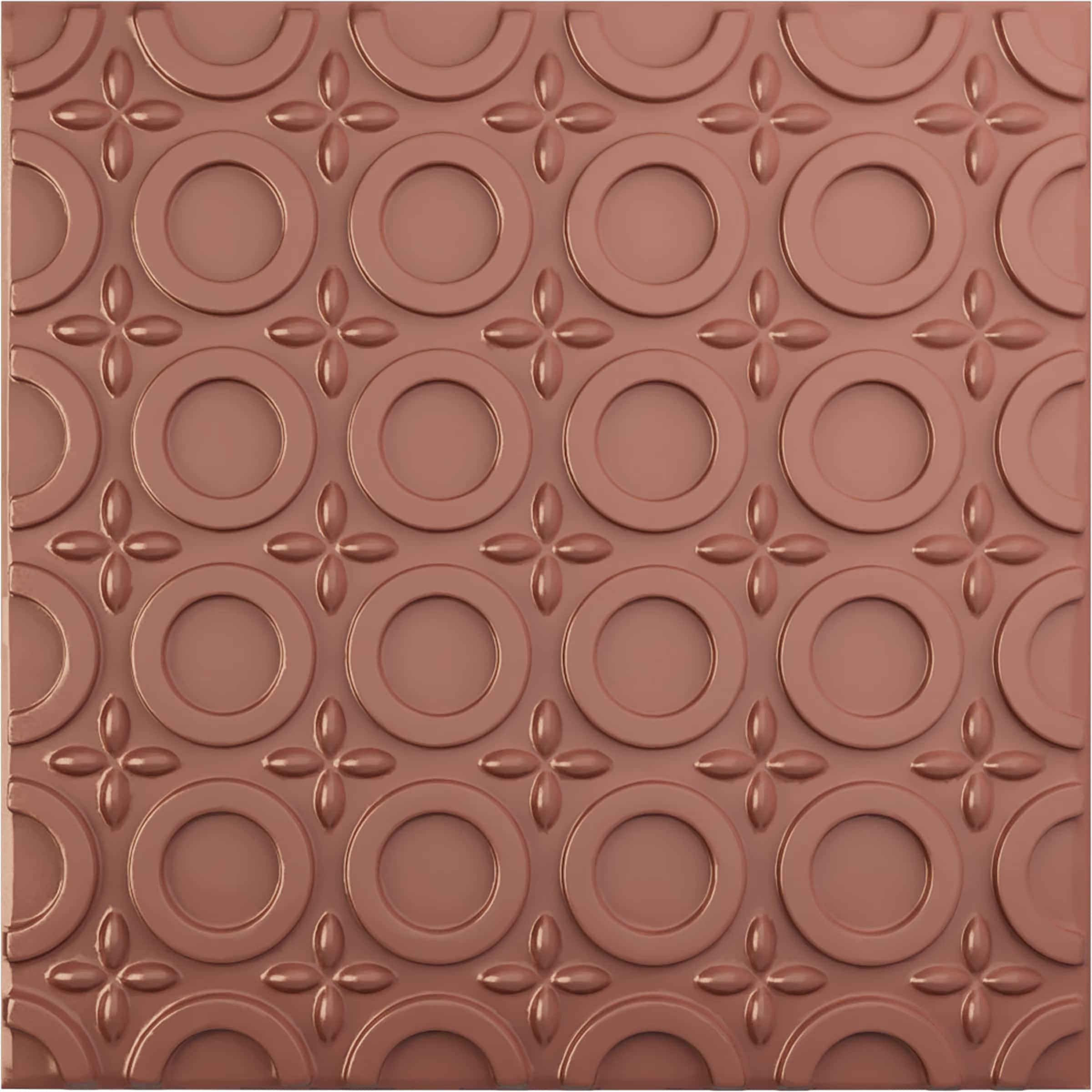 Ekena Millwork WP20X20ASFCP 19-5/8-in x 19-5/8-in Embossed Paintable/Stainable Pink PVC Abstract Wall Panel ( 2.67-sq ft )