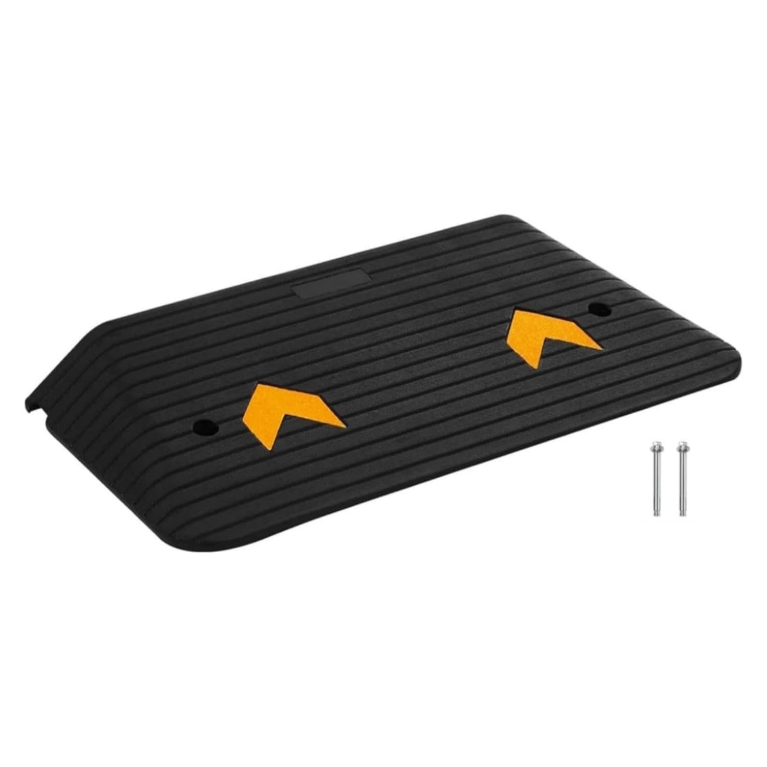 Garvee 4Inch Rise Rubber Threshold Ramp for Doorway  Portable Wheelchair Ramp with Non-Slip Textured Surface Heavy-Duty Rubber Curb Ramp for Home Entry and Driveway 33069 LBS Capacity