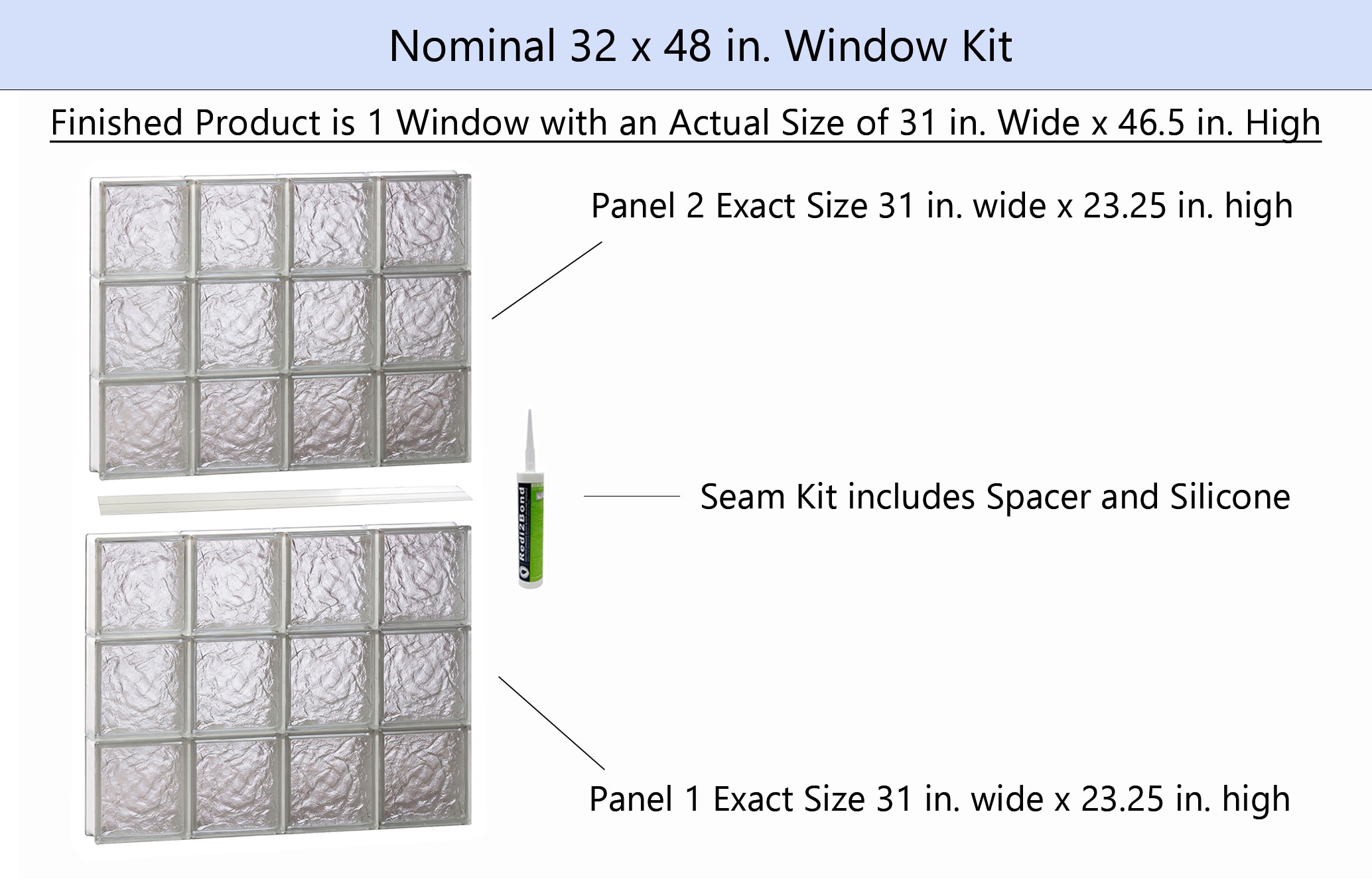 REDI2SET S3248IS Glass-Block-Windows - View #2