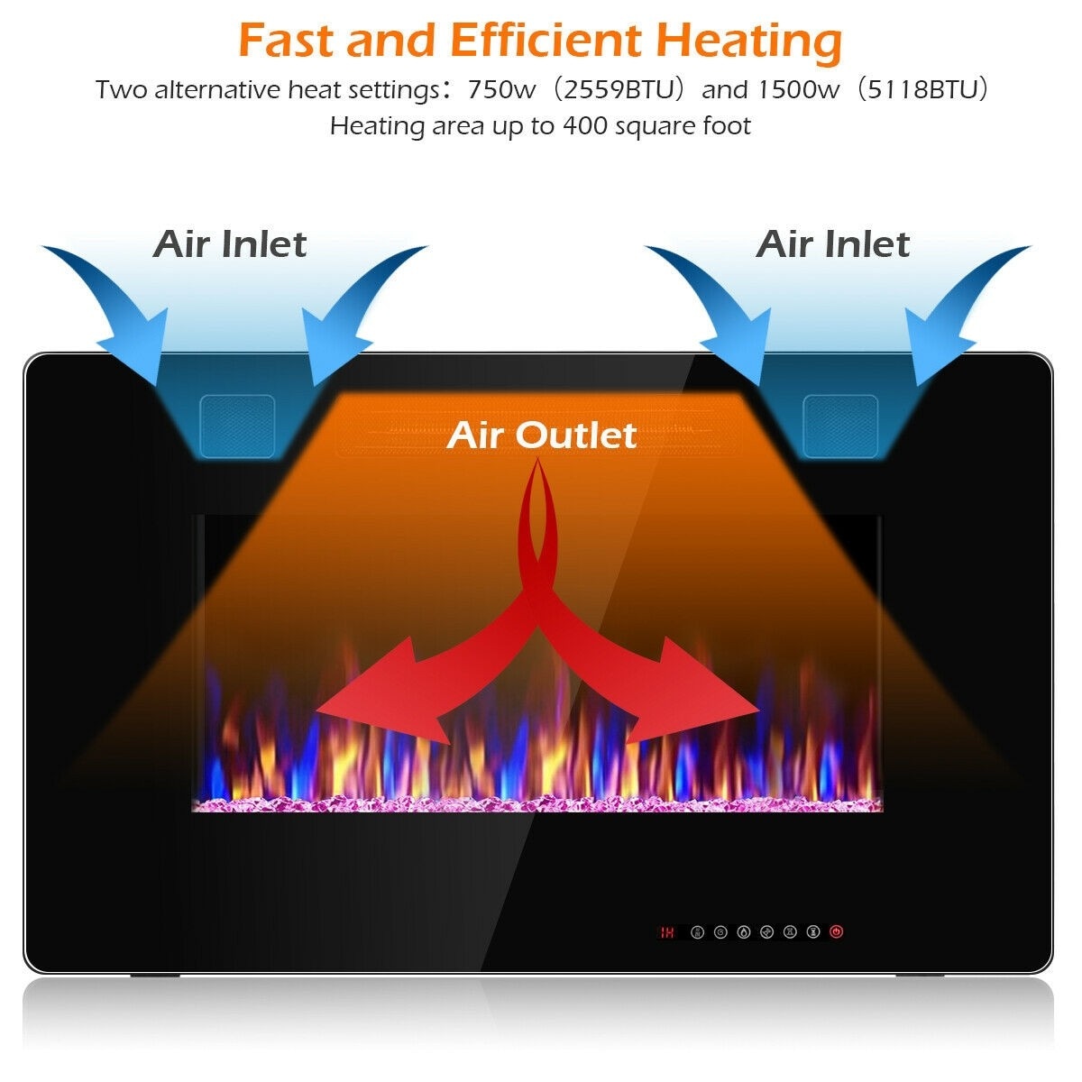 Clihome CWCH-EPA24702 Electric-Fireplaces - View #10