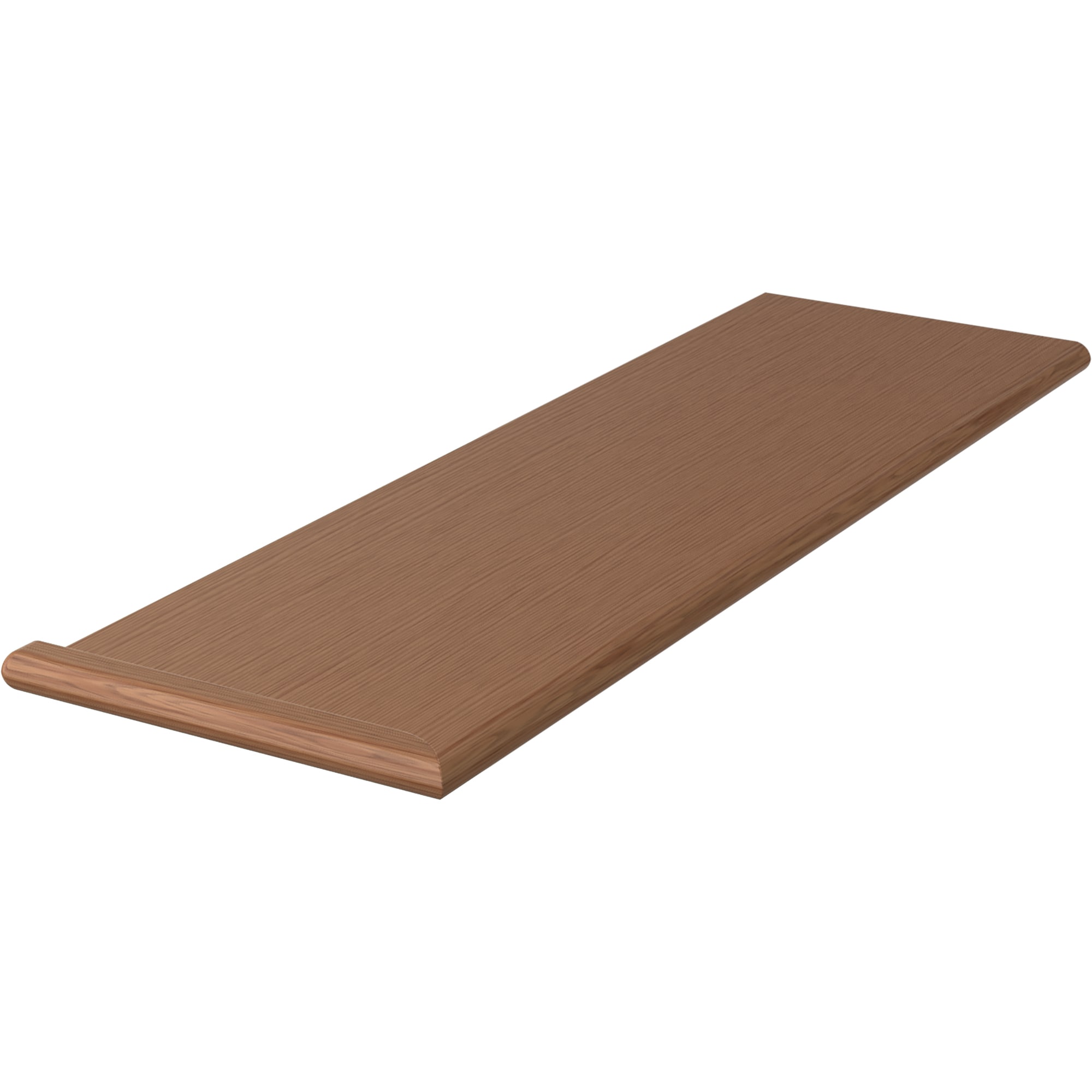 L.J. Smith Stair Systems 807011X361RV-WO 36-in x 11.5-in x 1-in Brown White oak Reversible return Bullnose Stair Tread