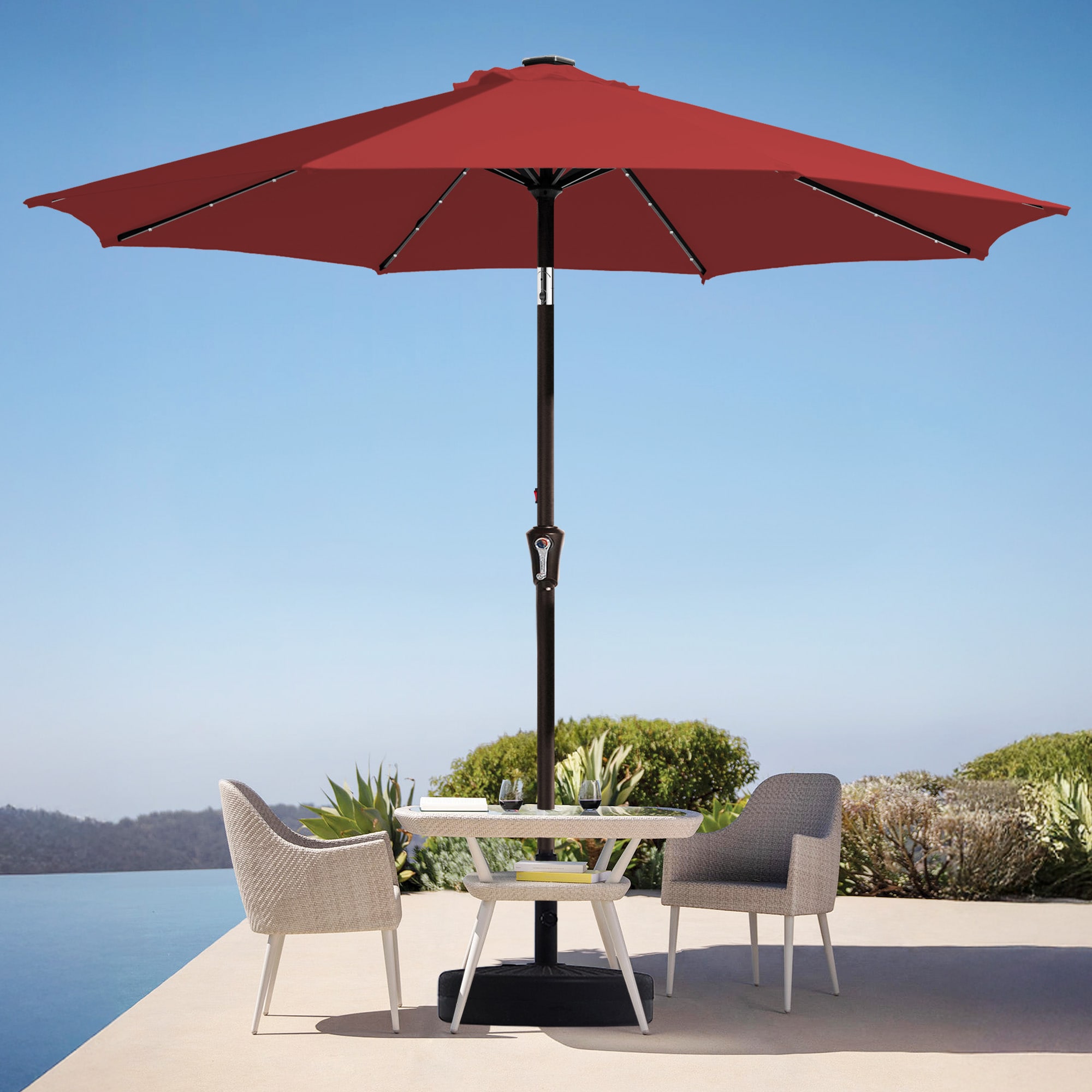 JEAREY JE-QTZZ+DEZ-10FT-RD Umbrellas-2 - View #7