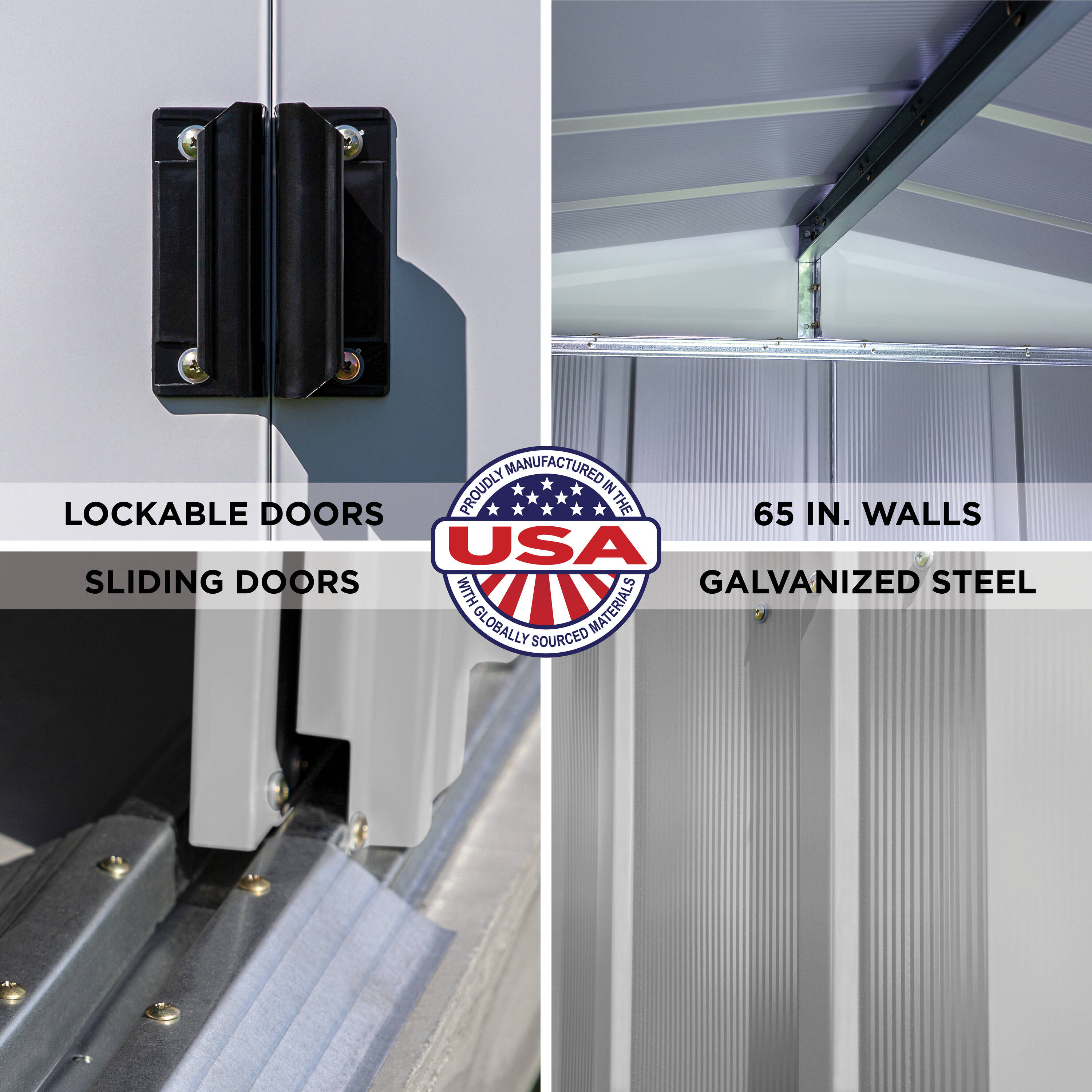 Arrow CLG1014FG Metal-Storage-Buildings-Sheds - View #9